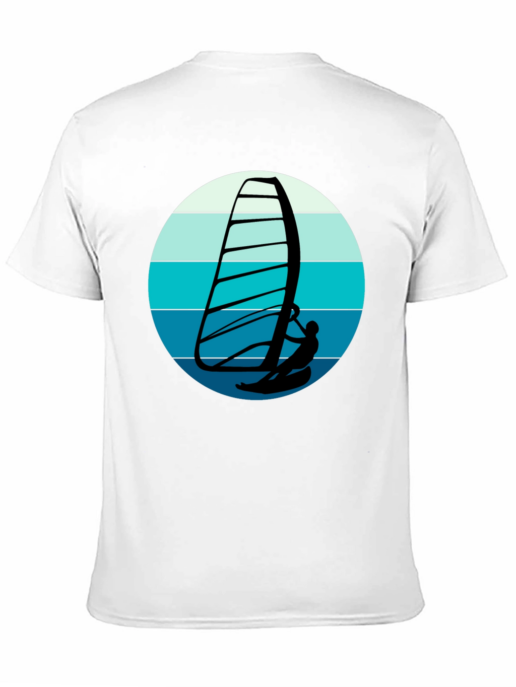 Windsurfer Graphic Tee - Black Cotton Comfort