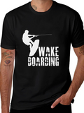Wakeboarding Graphic Black T-Shirt