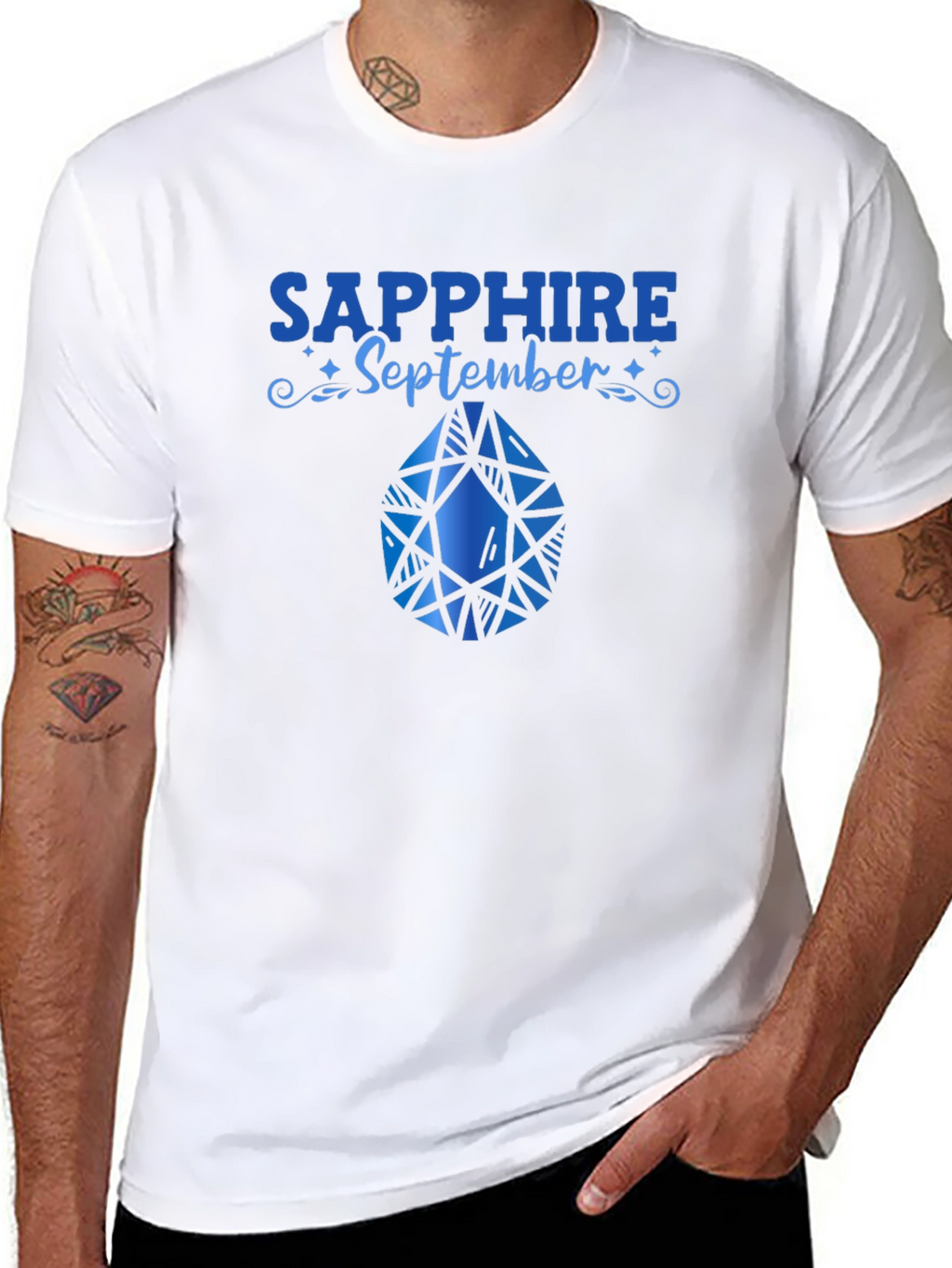 Sapphire September Birthday T-Shirt