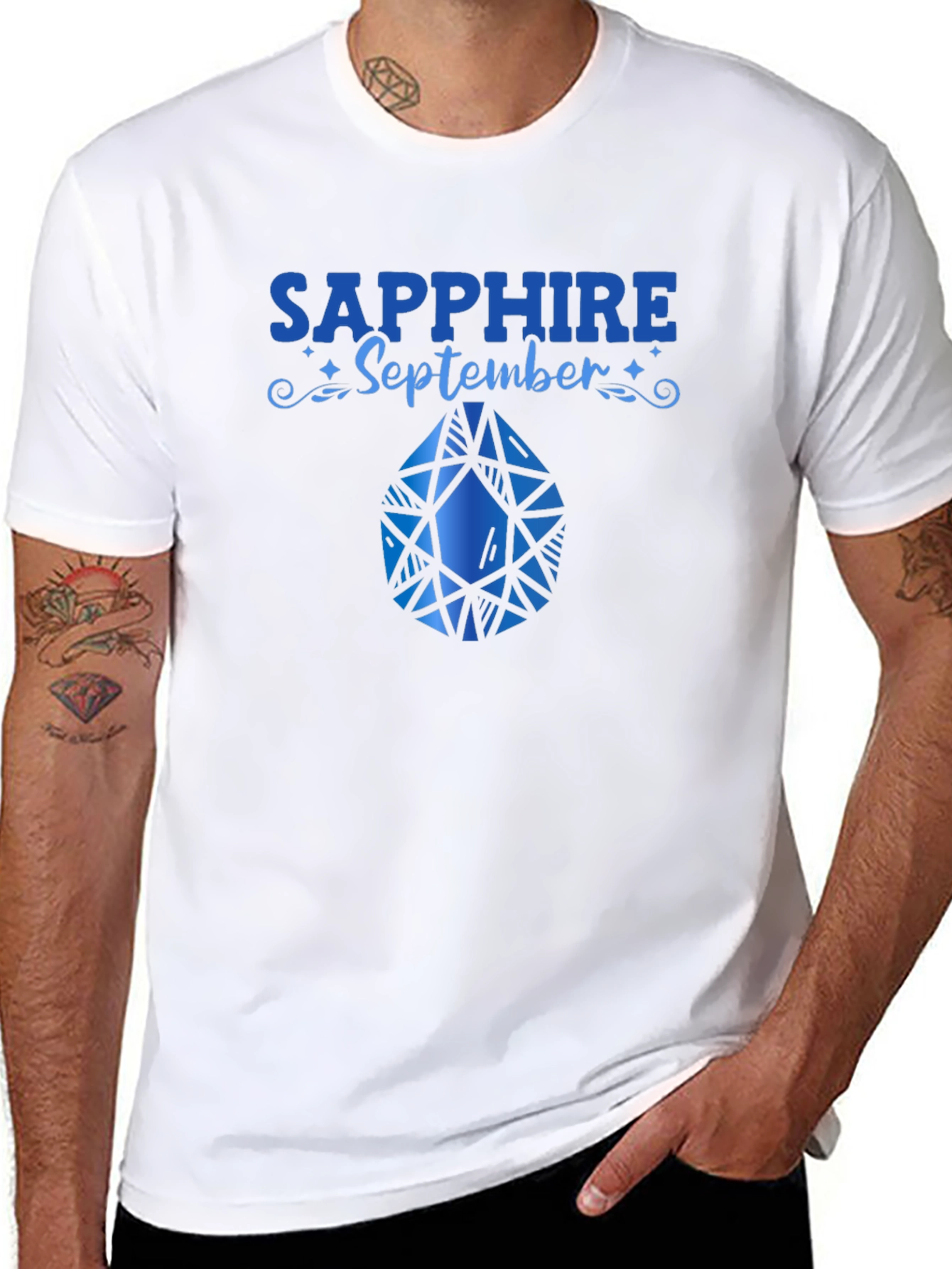 Sapphire September Birthday T-Shirt