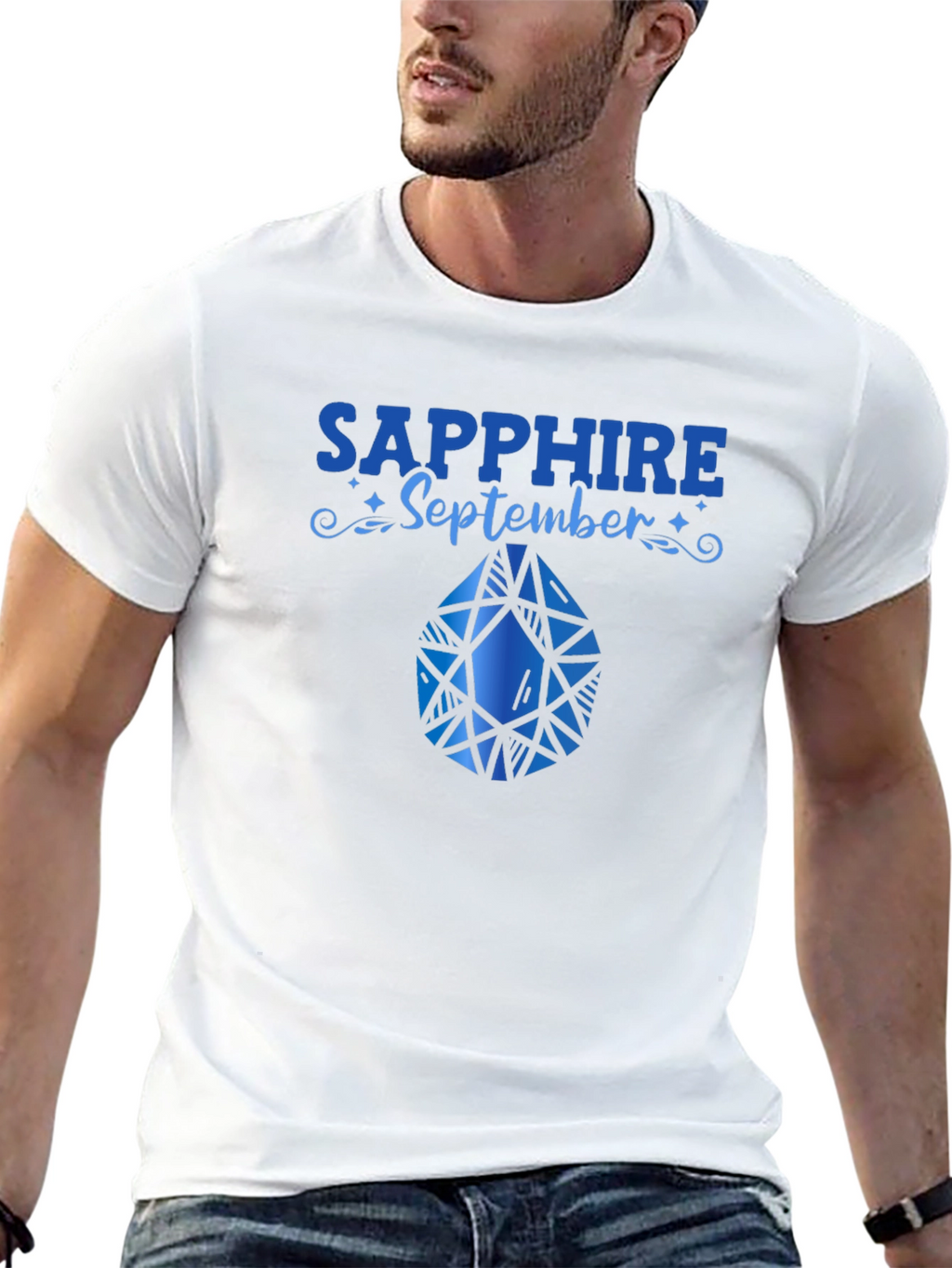 Sapphire September Birthday T-Shirt