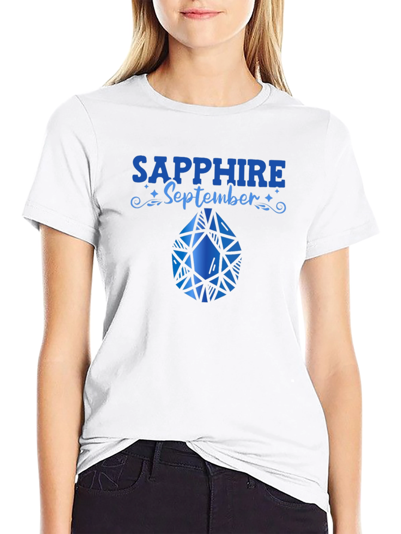 Sapphire September Birthday T-Shirt