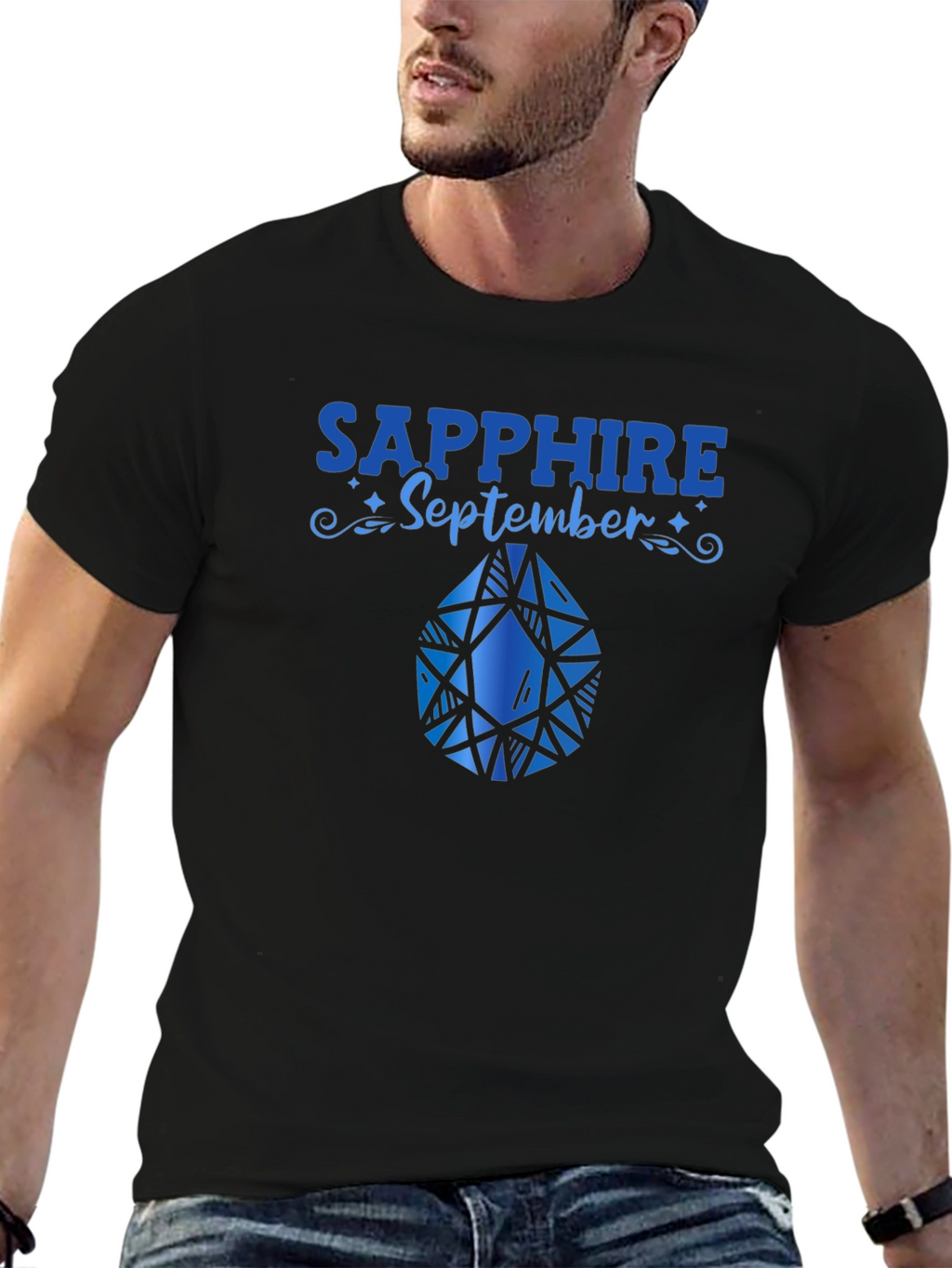 Sapphire September Birthday T-Shirt