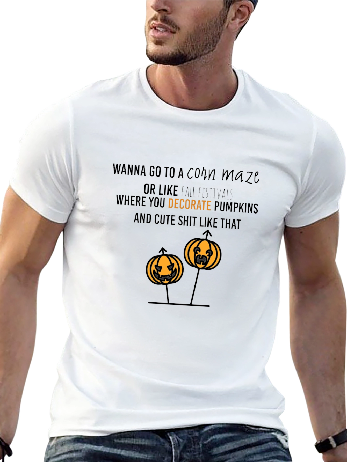 Funny Halloween Pumpkin T-Shirt