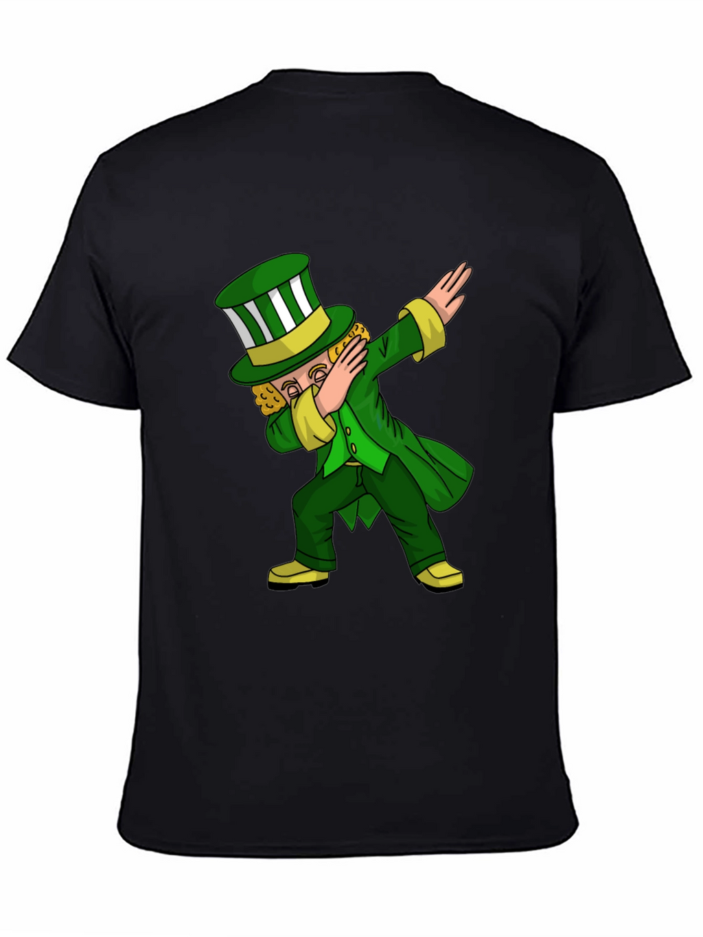 St. Patricks Day Leprechaun Dab Black T-Shirt
