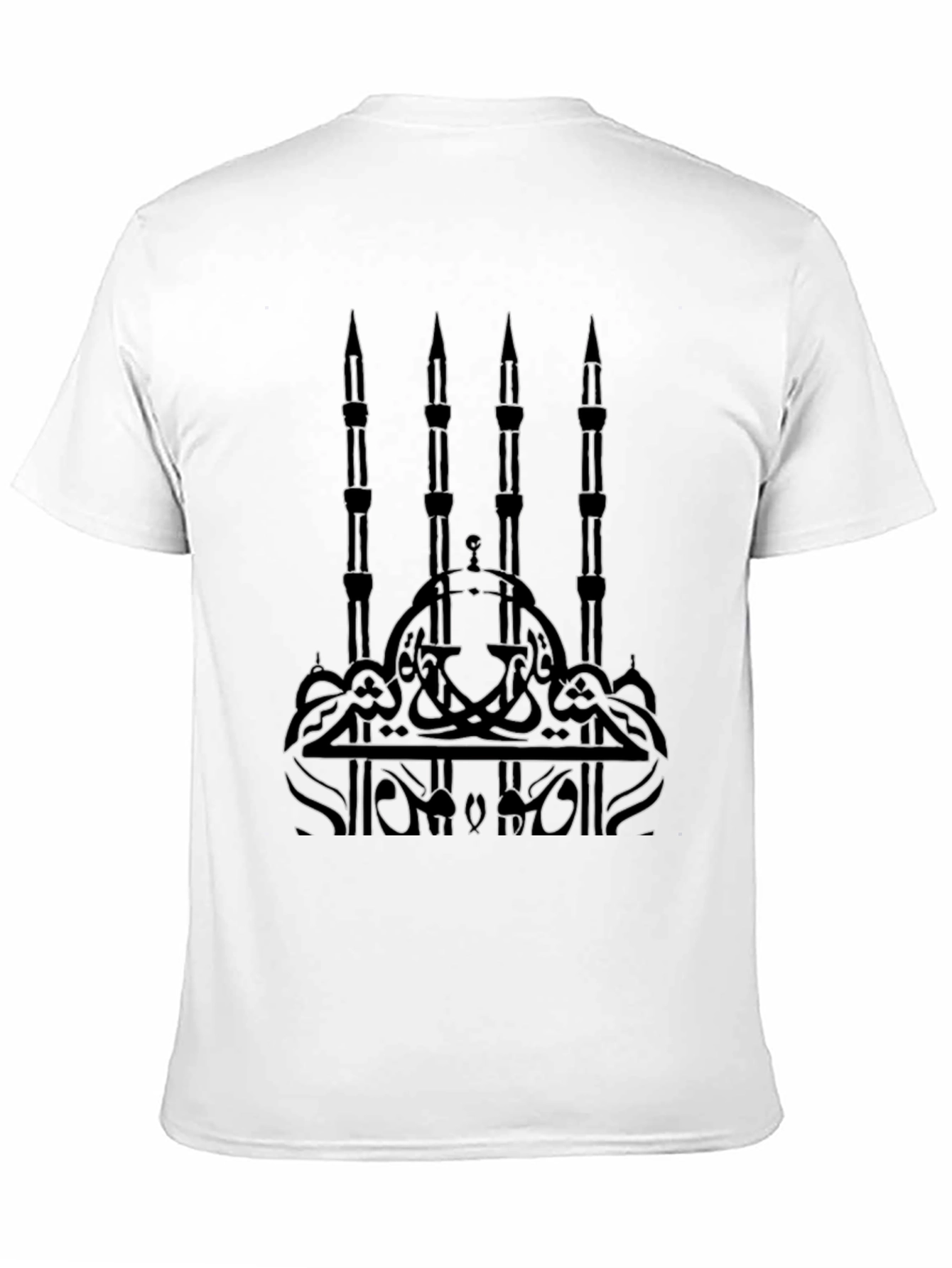 Mosque Graphic T-Shirt - Black Cotton Tee