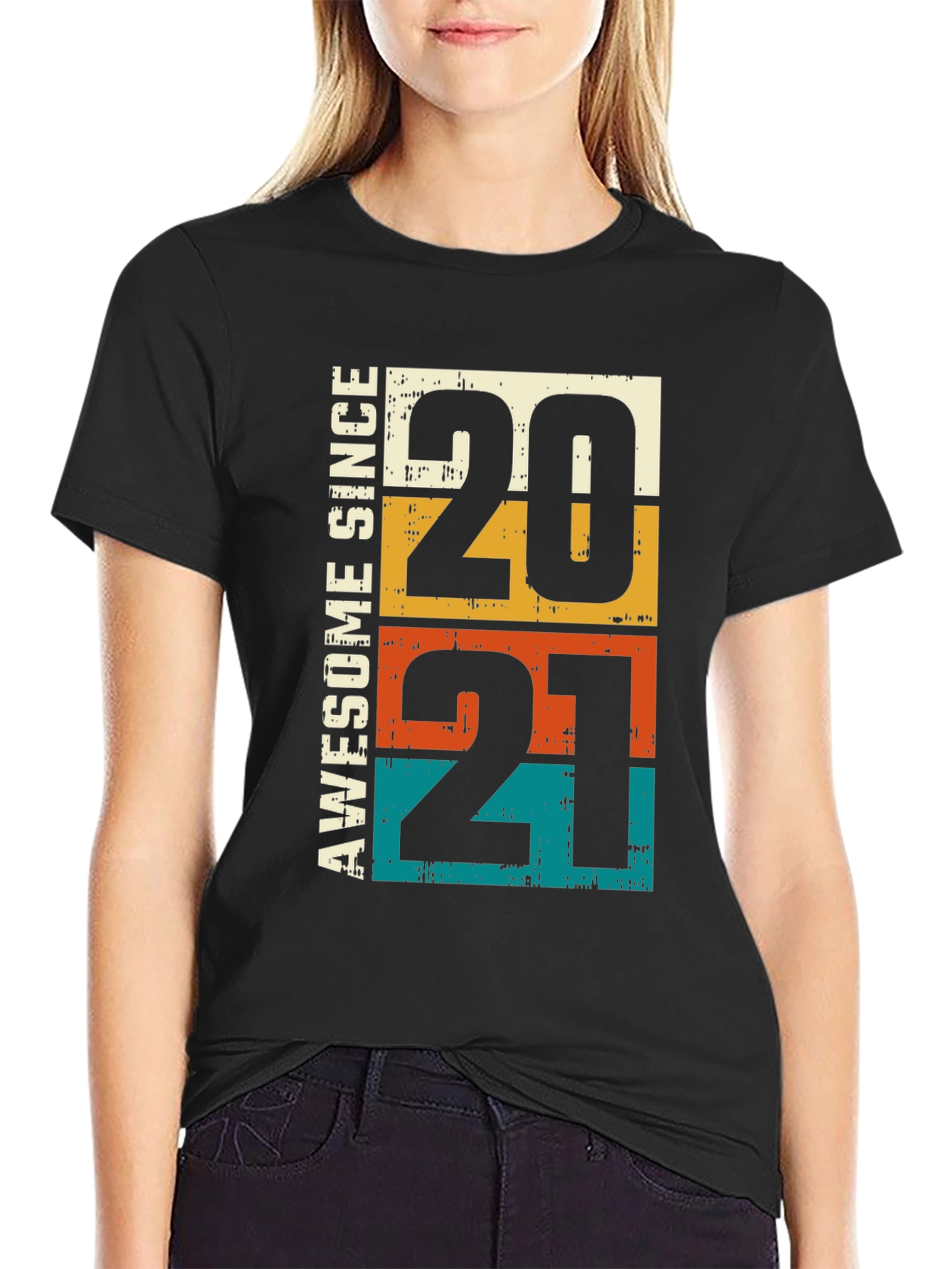 Awesome Since 2021 T-Shirt - Retro Style