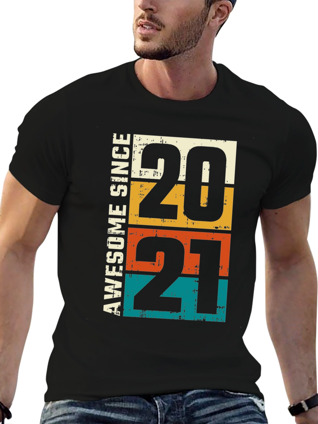 Awesome Since 2021 T-Shirt - Retro Style