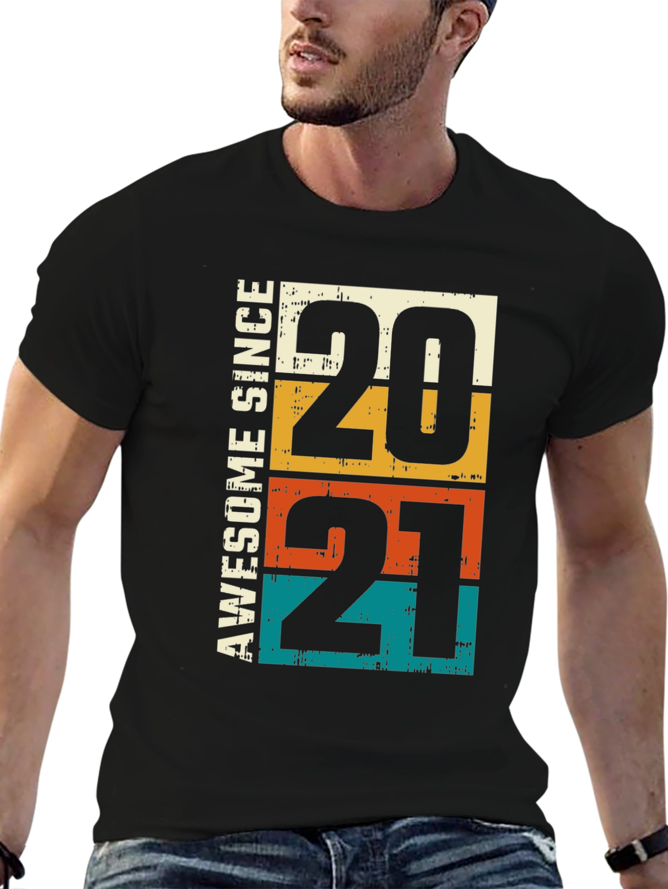 Awesome Since 2021 T-Shirt - Retro Style