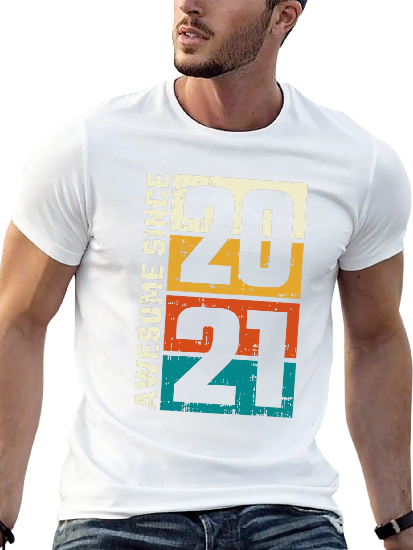 Awesome Since 2021 T-Shirt - Retro Style