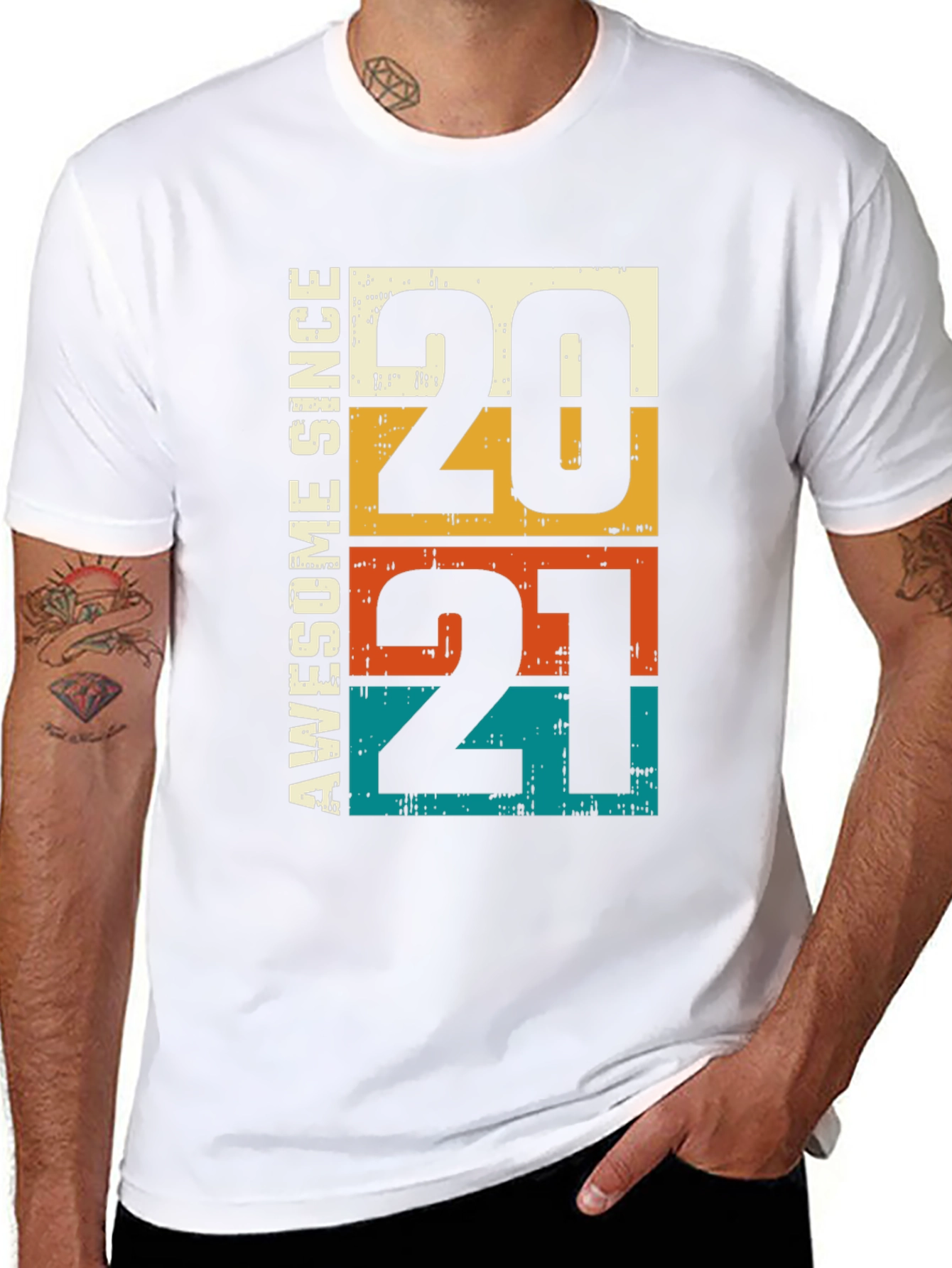 Awesome Since 2021 T-Shirt - Retro Style
