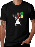 Dabbing Chihuahua Pineapple Graphic Tee