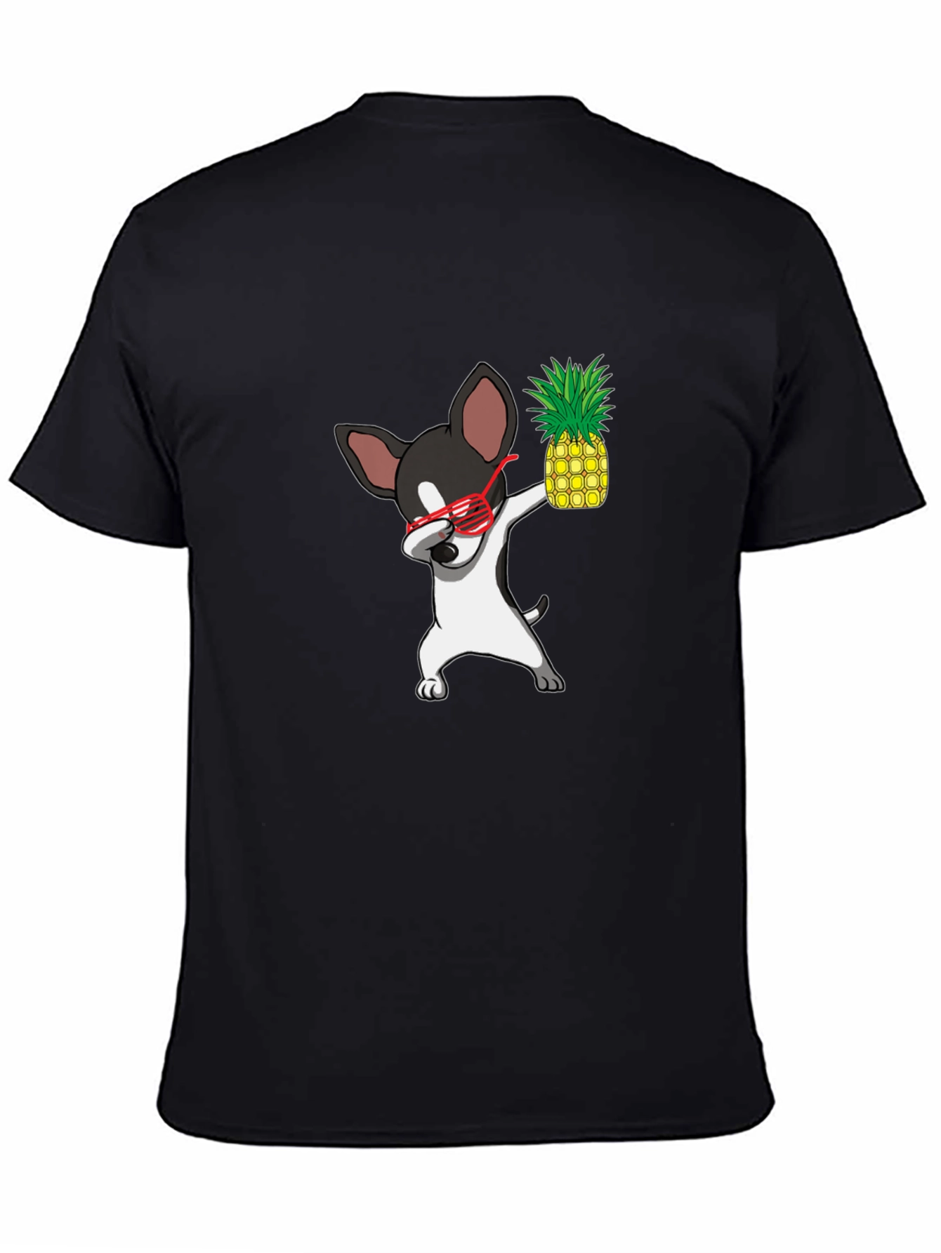 Dabbing Chihuahua Pineapple Graphic Tee