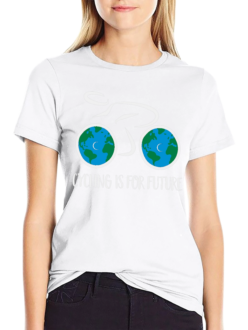 Eco-Friendly Cycling T-Shirt - Cycling is for Future