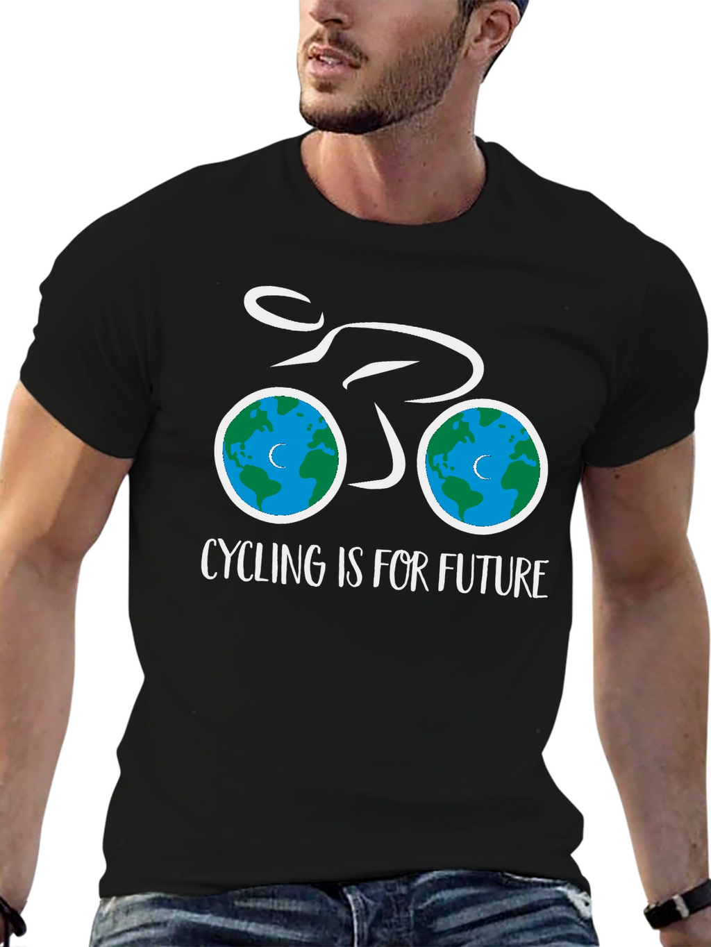 Eco-Friendly Cycling T-Shirt - Cycling is for Future