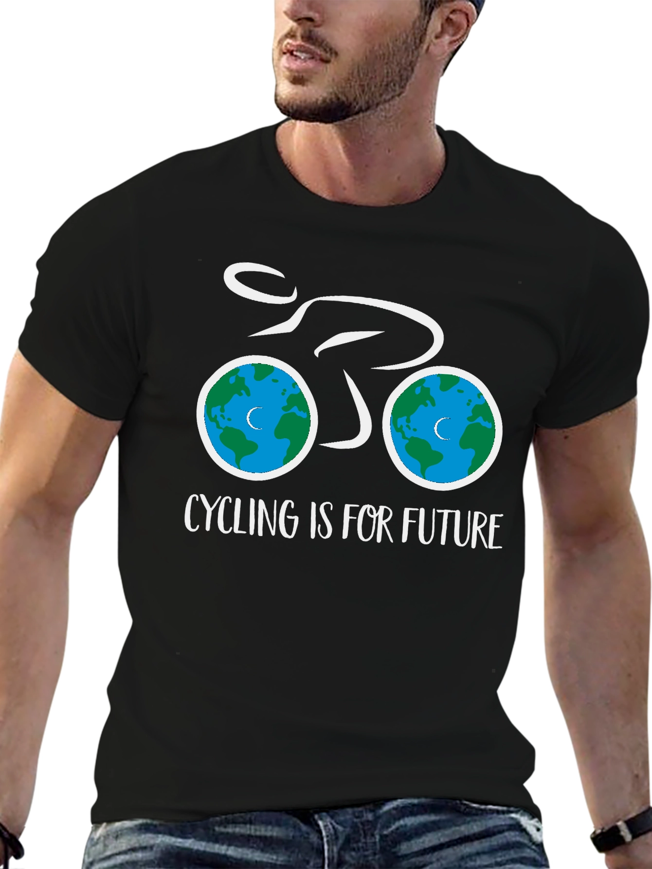 Eco-Friendly Cycling T-Shirt - Cycling is for Future