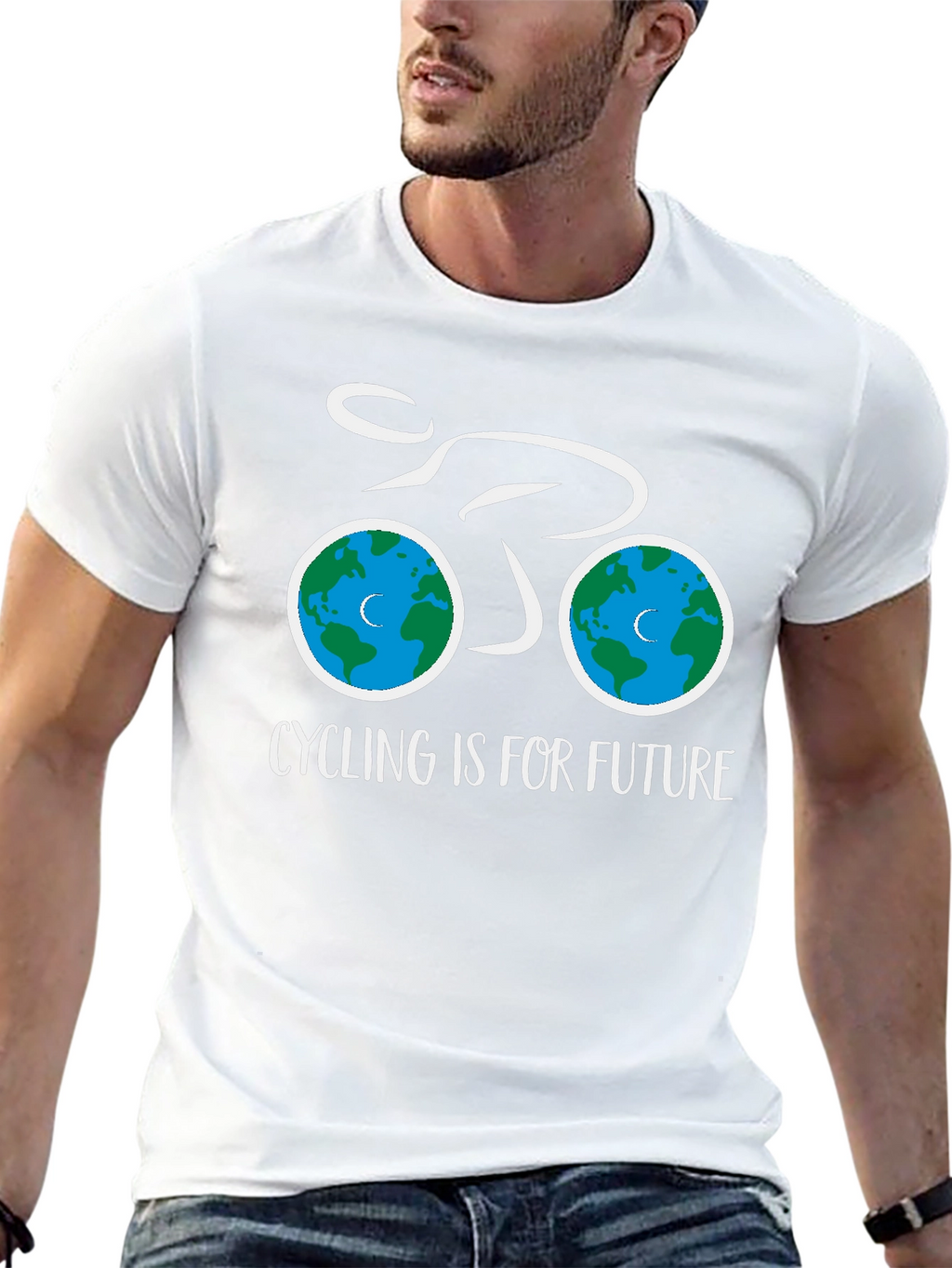 Eco-Friendly Cycling T-Shirt - Cycling is for Future