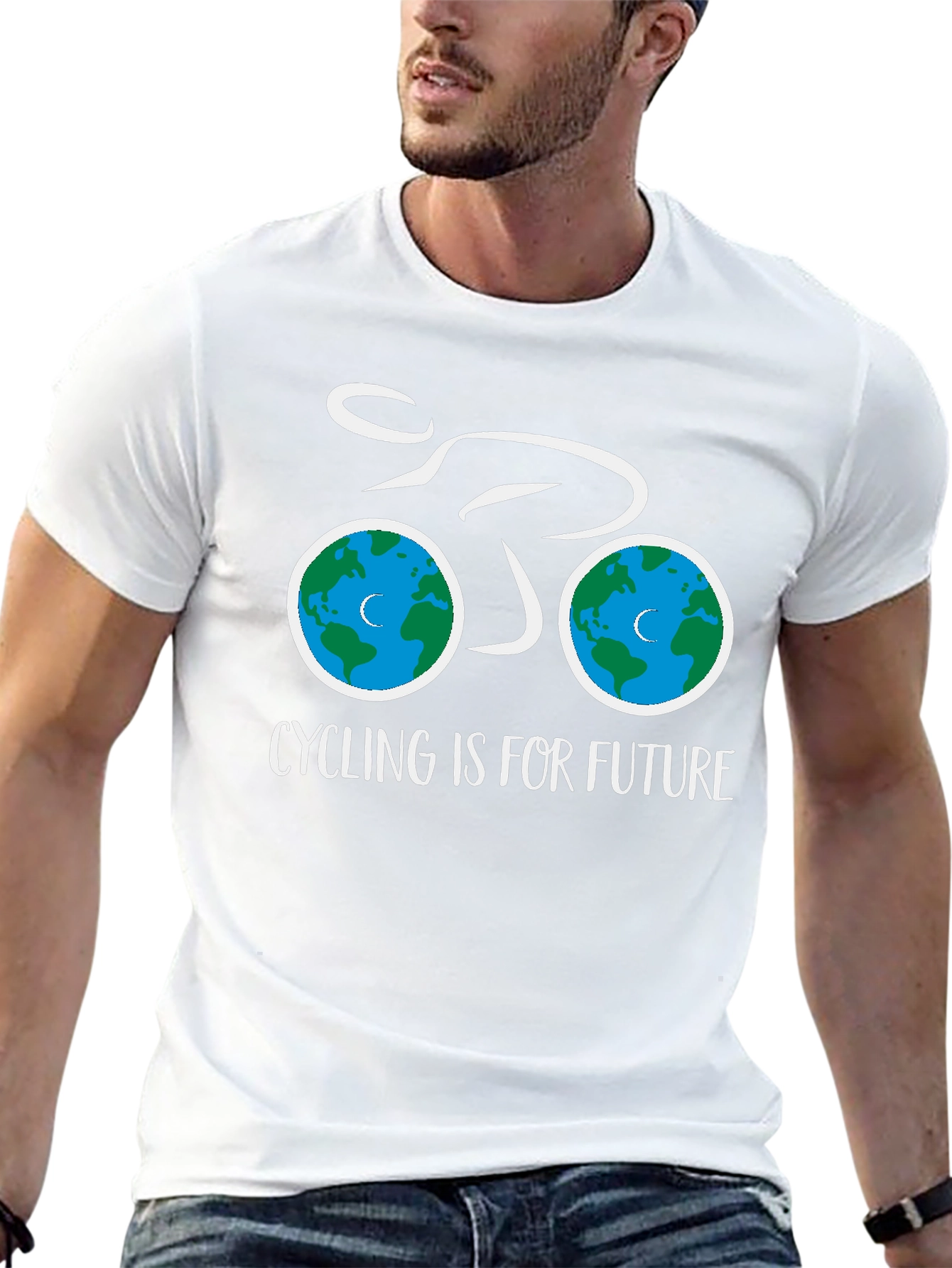 Eco-Friendly Cycling T-Shirt - Cycling is for Future