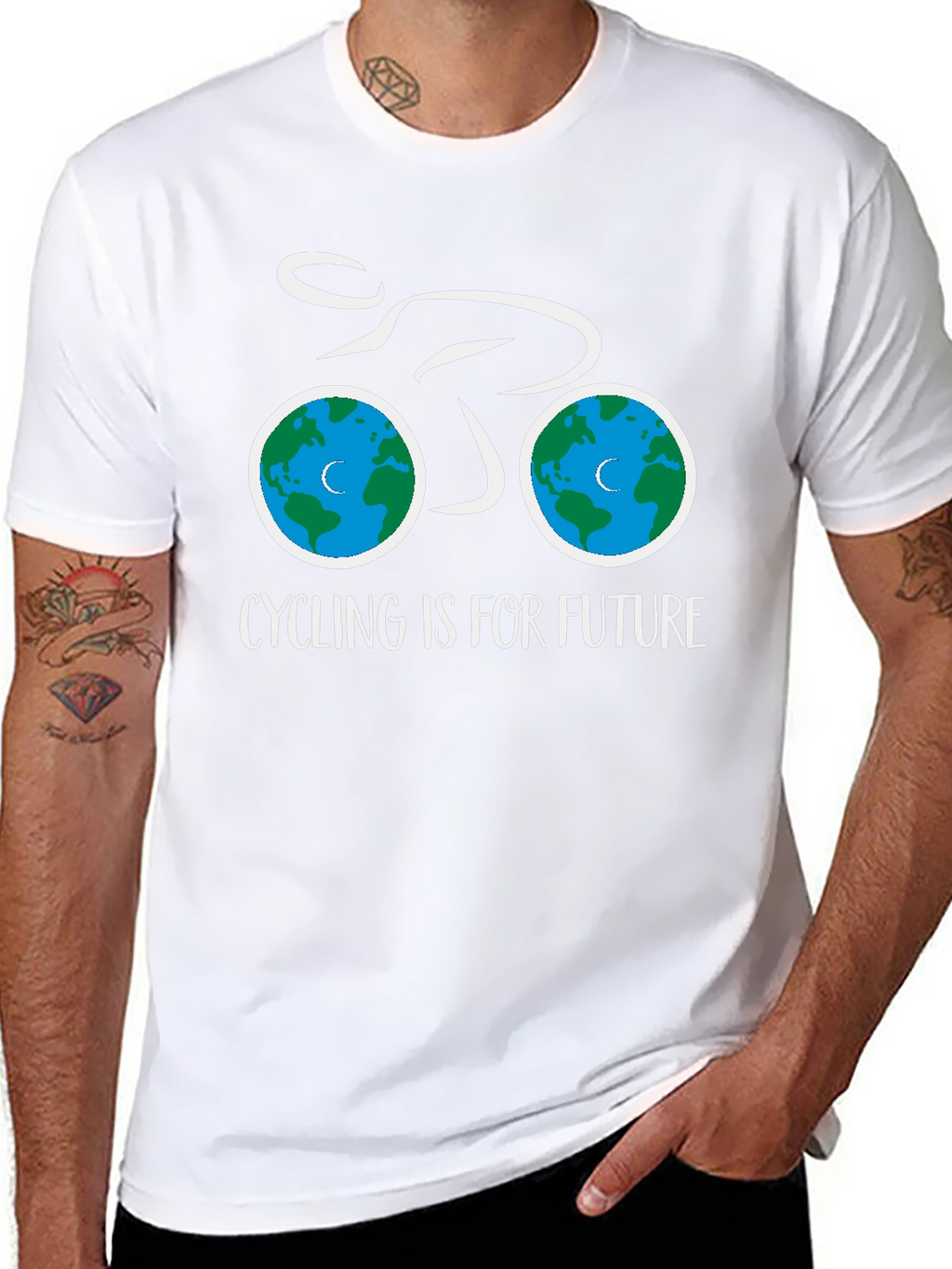 Eco-Friendly Cycling T-Shirt - Cycling is for Future