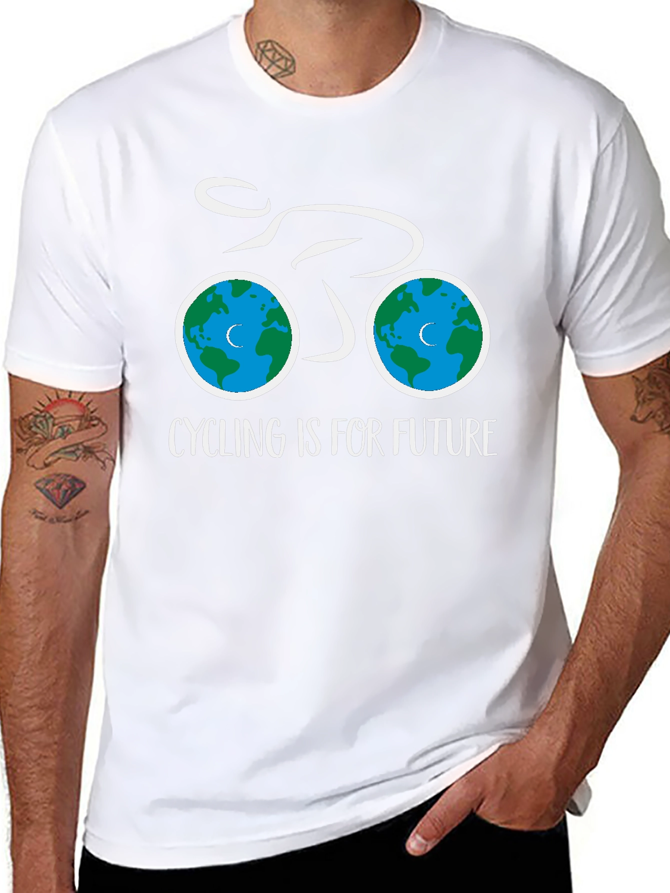 Eco-Friendly Cycling T-Shirt - Cycling is for Future