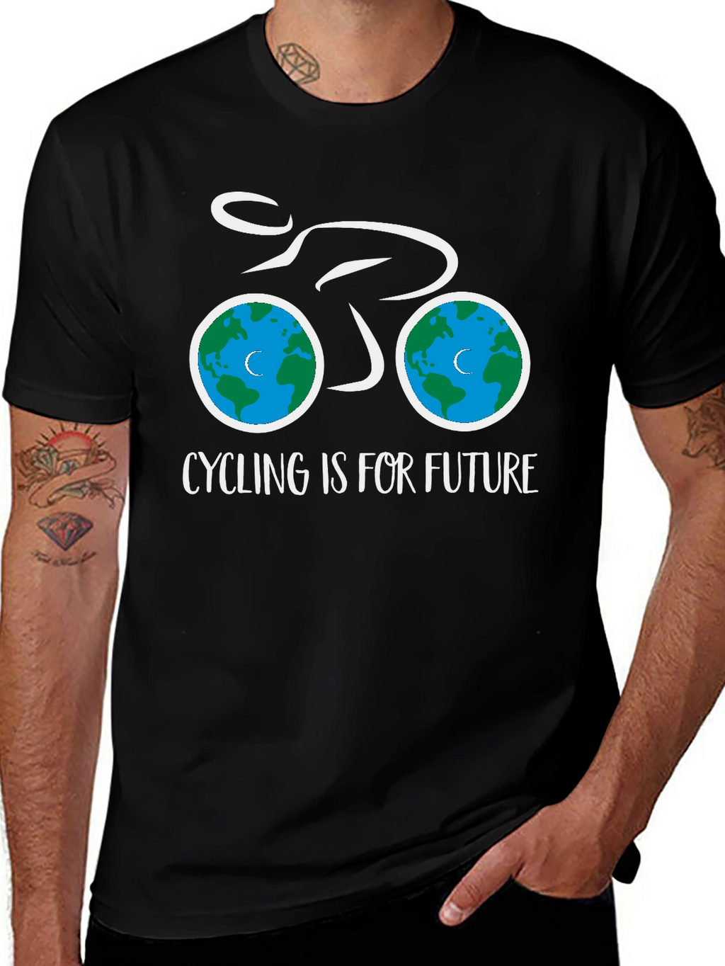 Eco-Friendly Cycling T-Shirt - Cycling is for Future