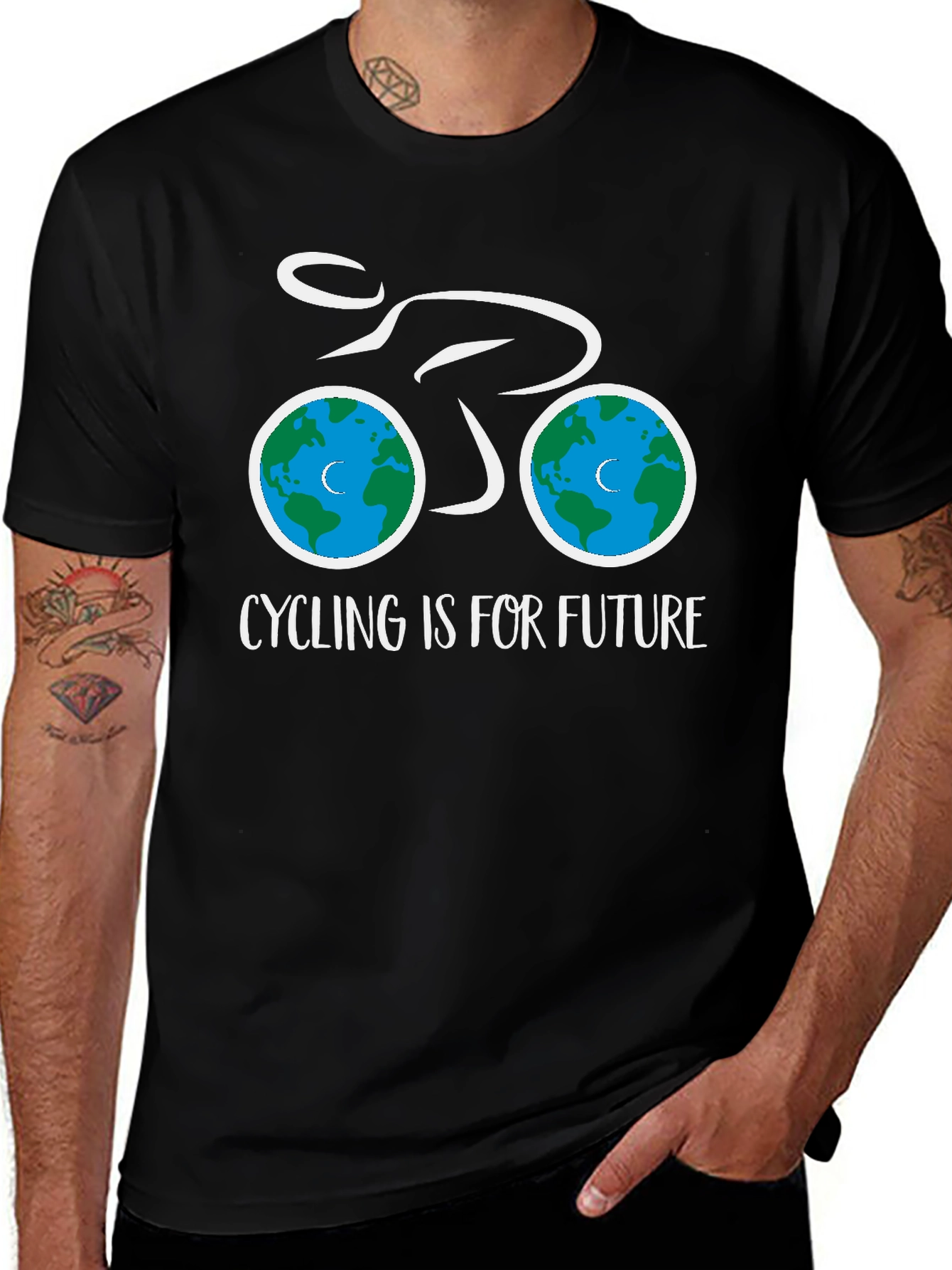 Eco-Friendly Cycling T-Shirt - Cycling is for Future