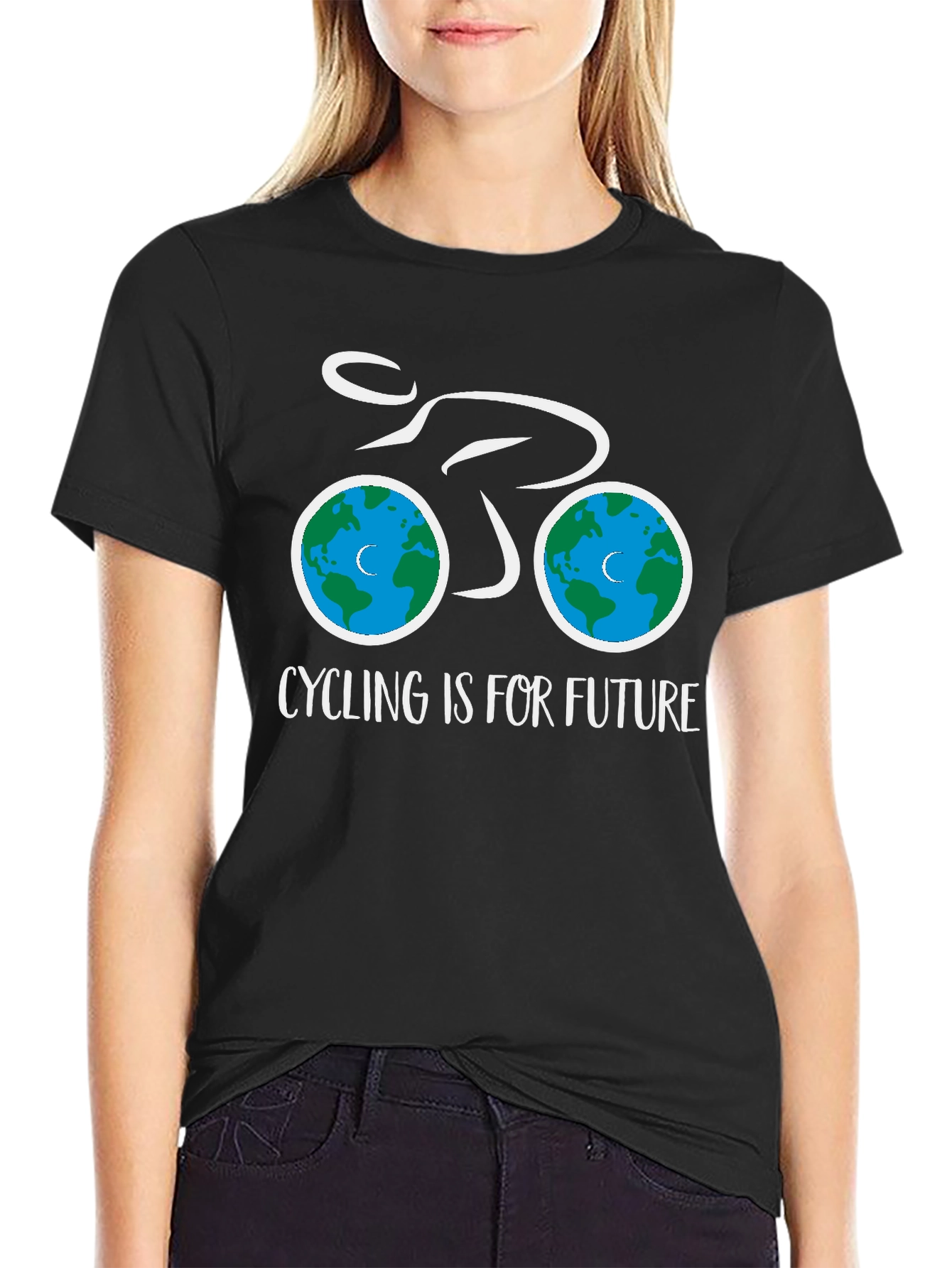 Eco-Friendly Cycling T-Shirt - Cycling is for Future