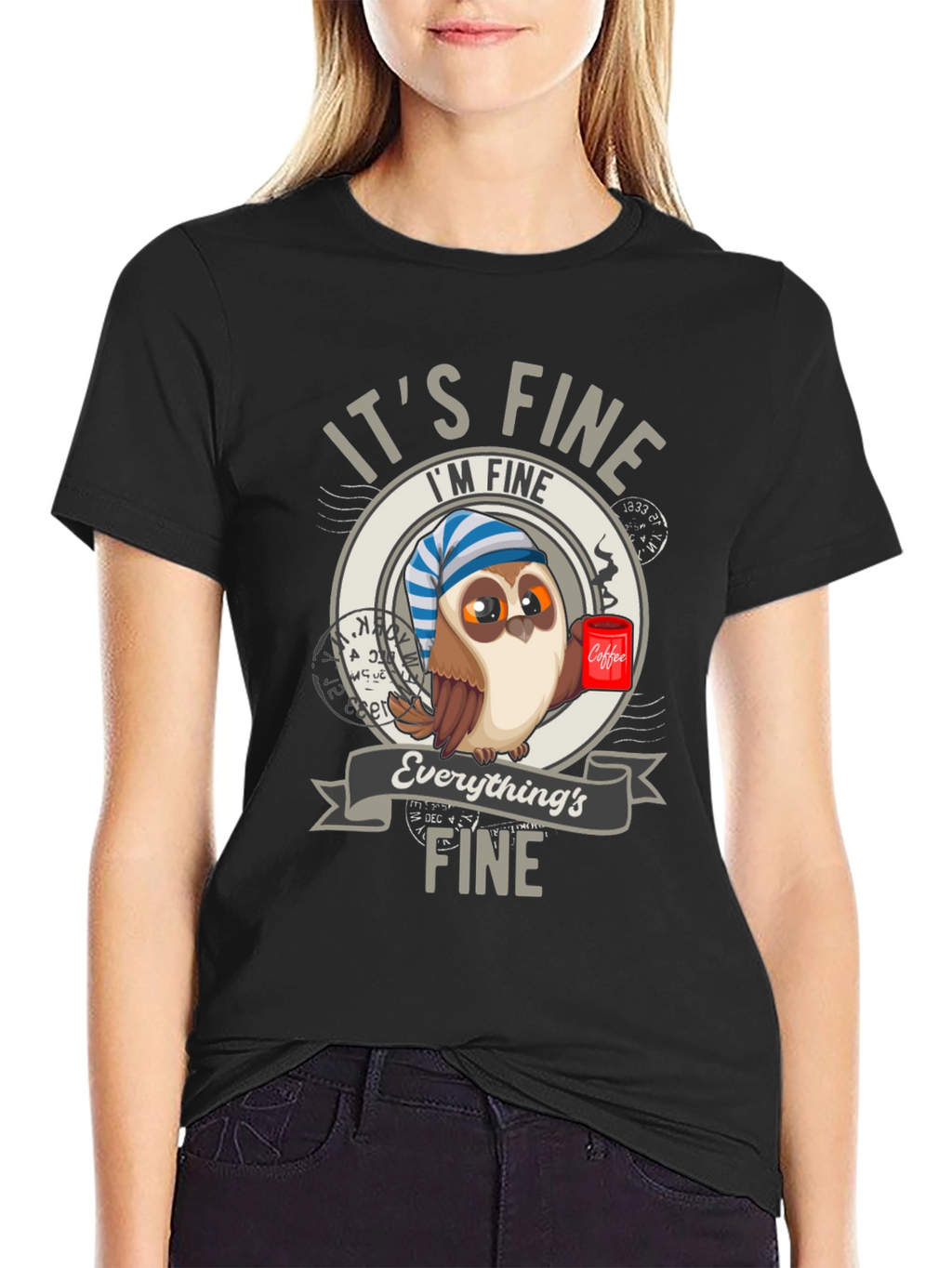 Its Fine Owl Coffee T-Shirt