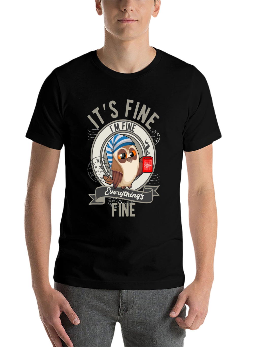 Its Fine Owl Coffee T-Shirt