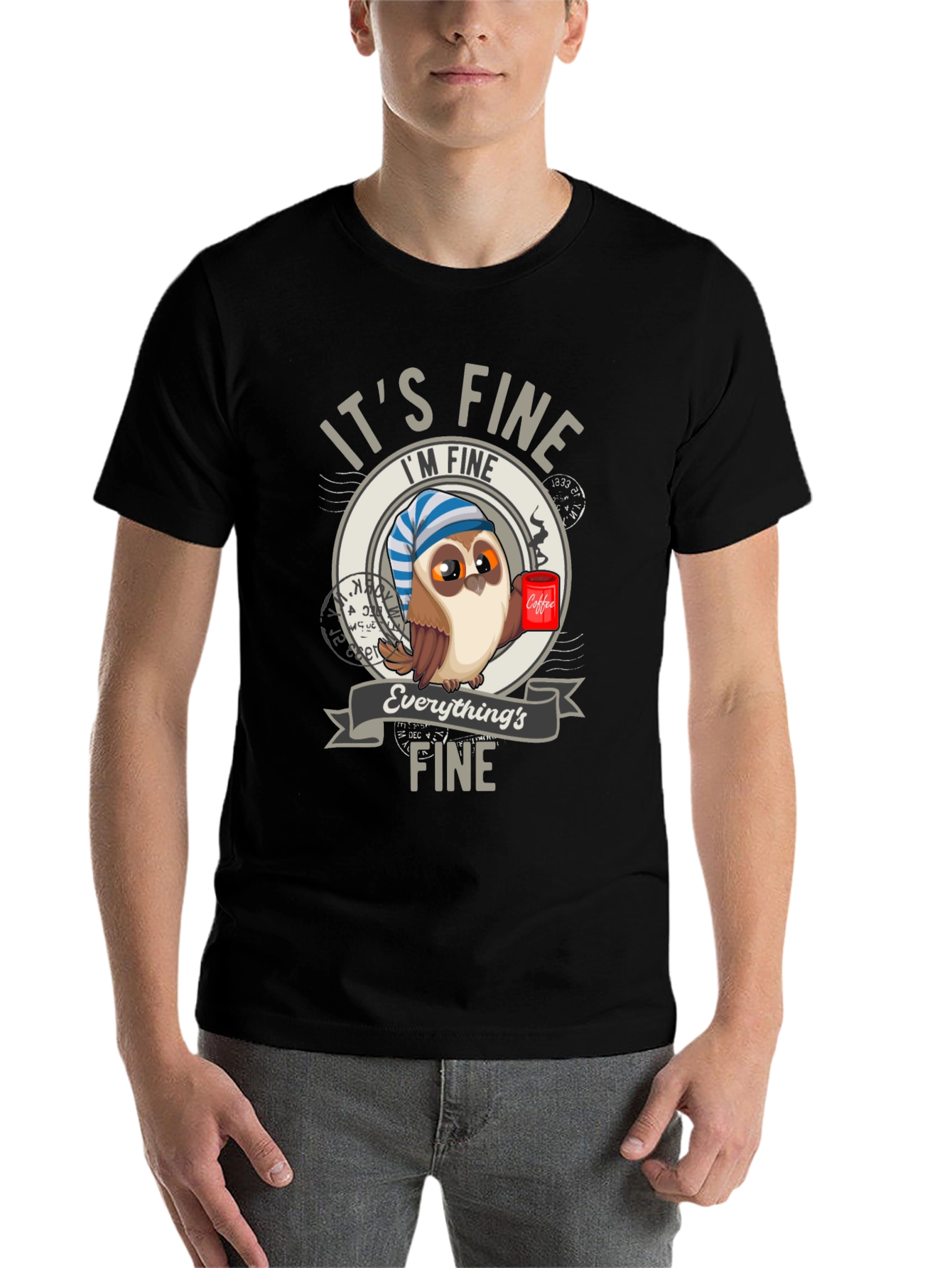 Its Fine Owl Coffee T-Shirt