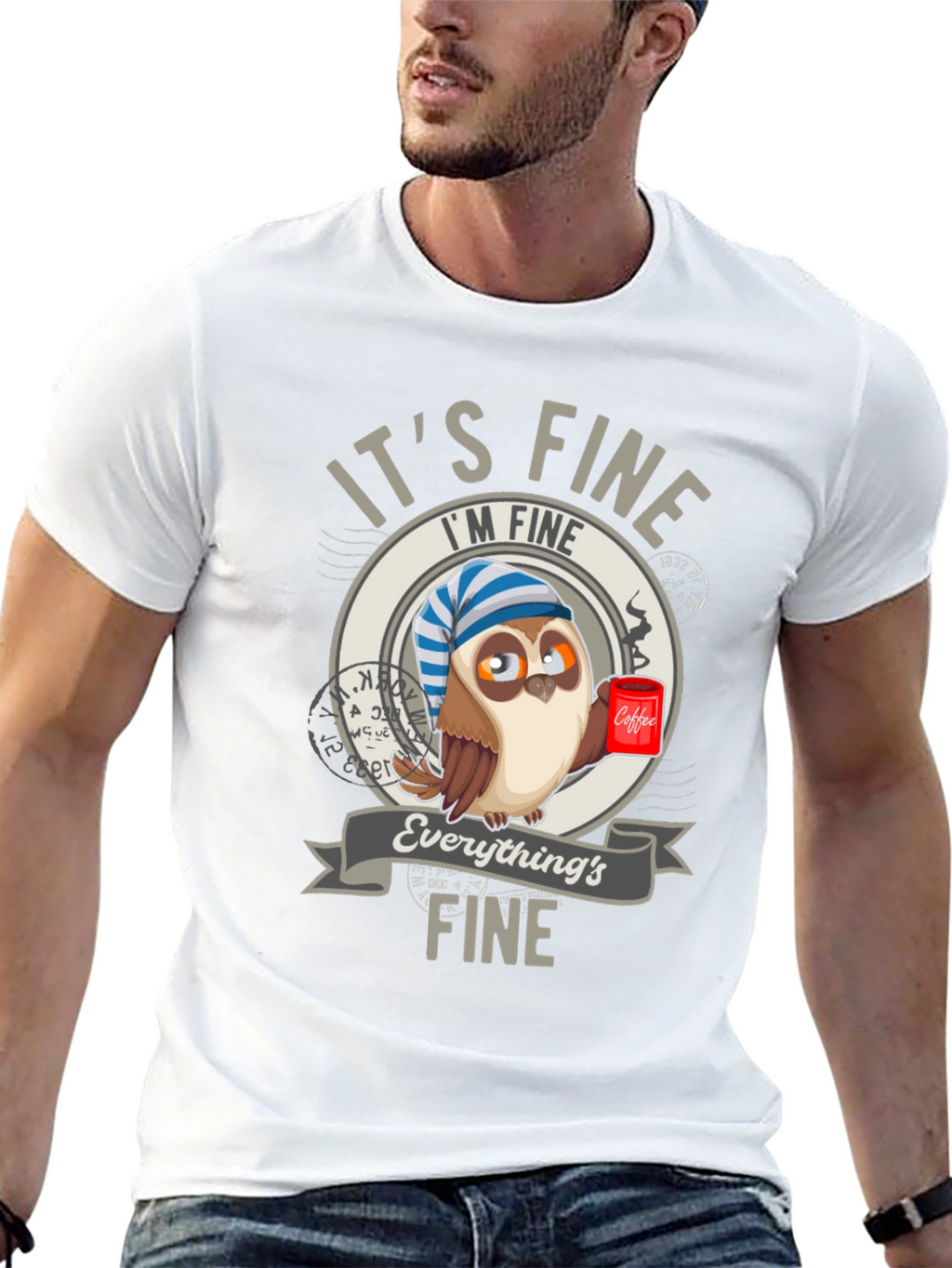 Its Fine Owl Coffee T-Shirt