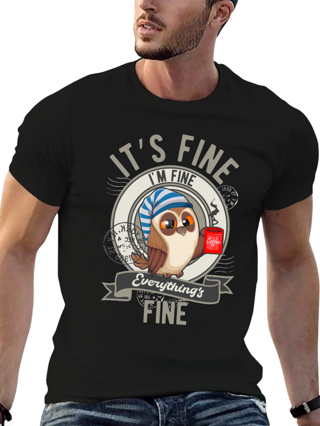 Its Fine Owl Coffee T-Shirt