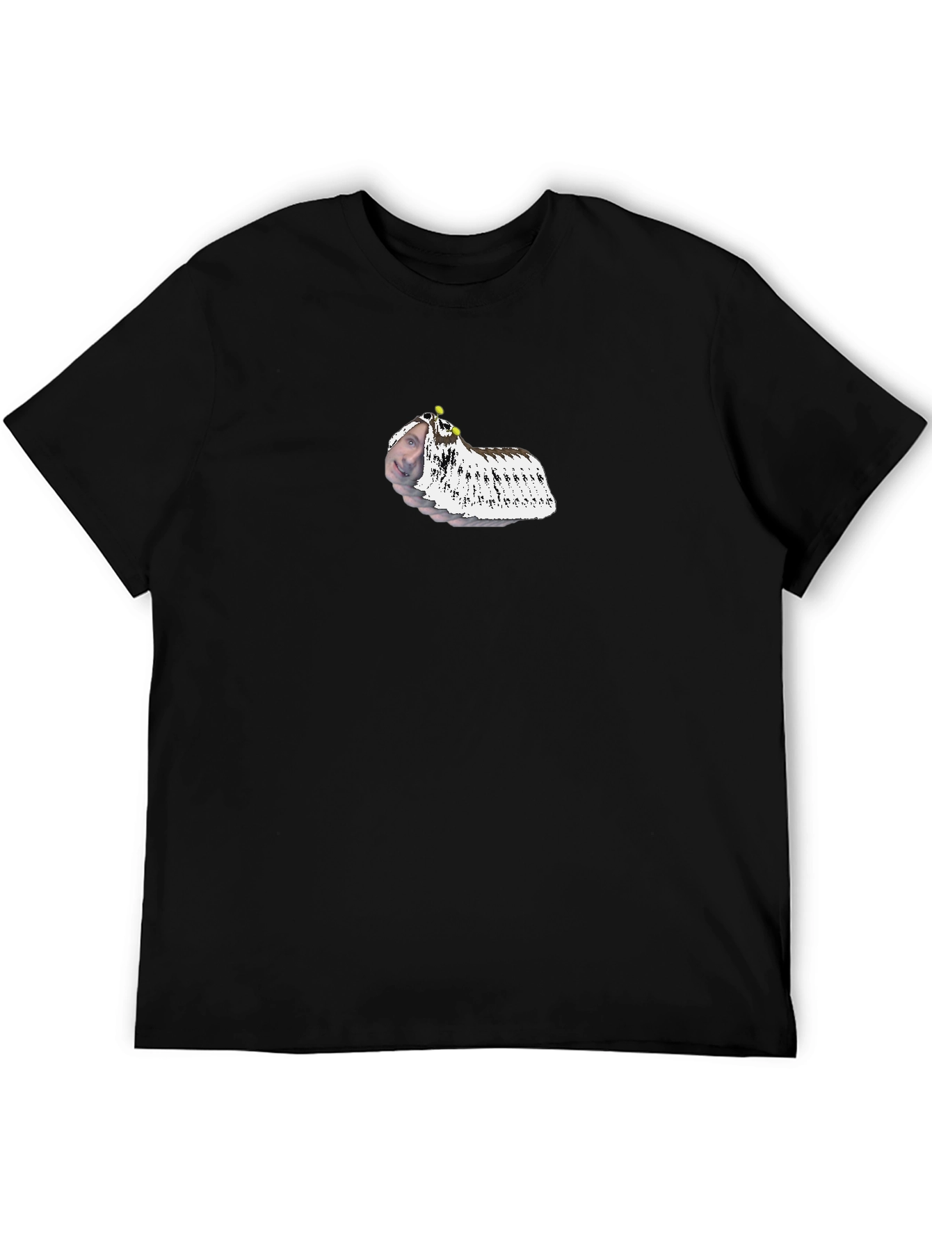 Unique Black T-Shirt with Novelty Design