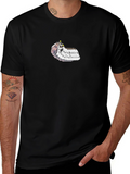 Unique Black T-Shirt with Novelty Design