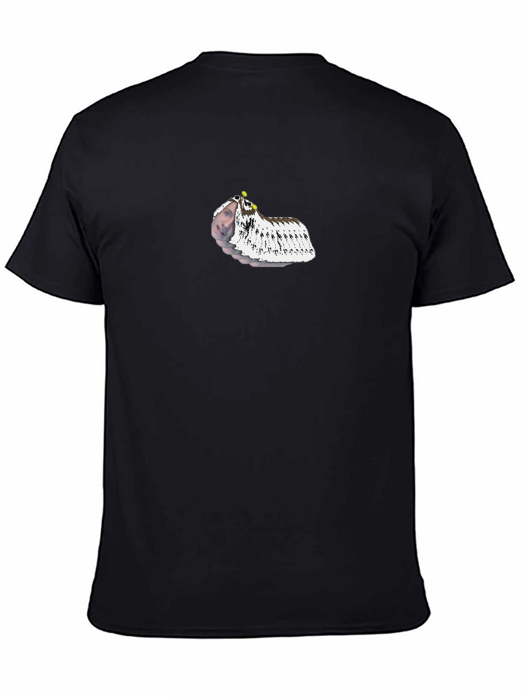 Unique Black T-Shirt with Novelty Design