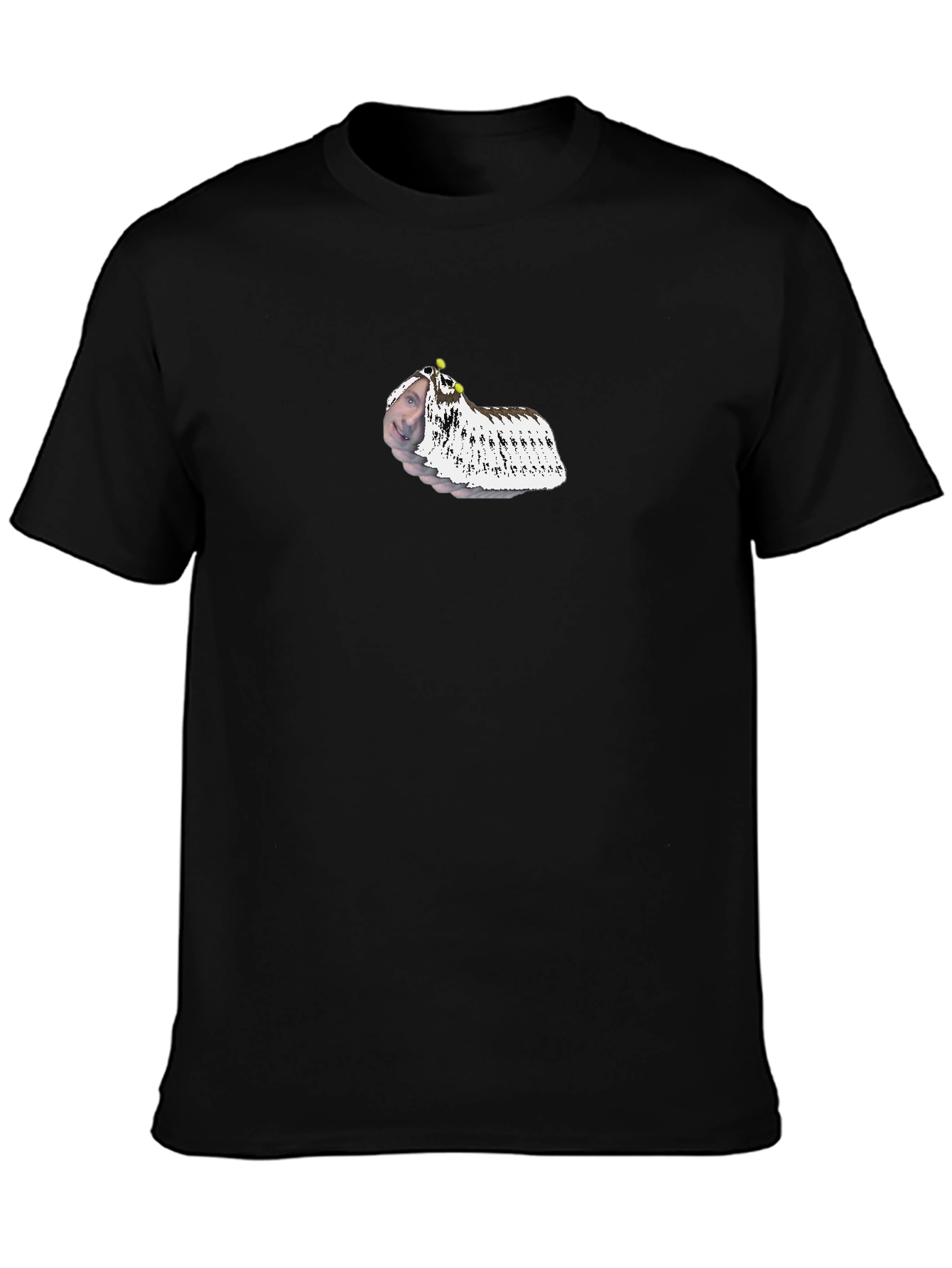 Unique Black T-Shirt with Novelty Design