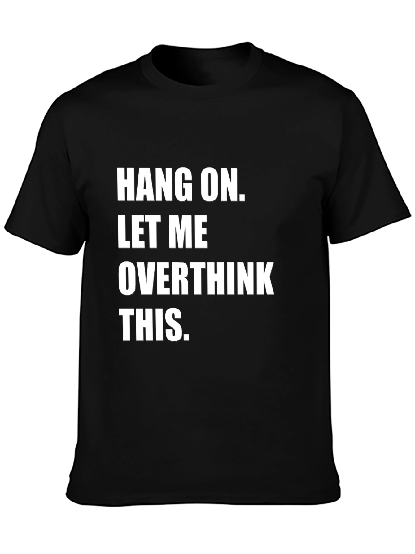 Overthink This Graphic Tee - Black