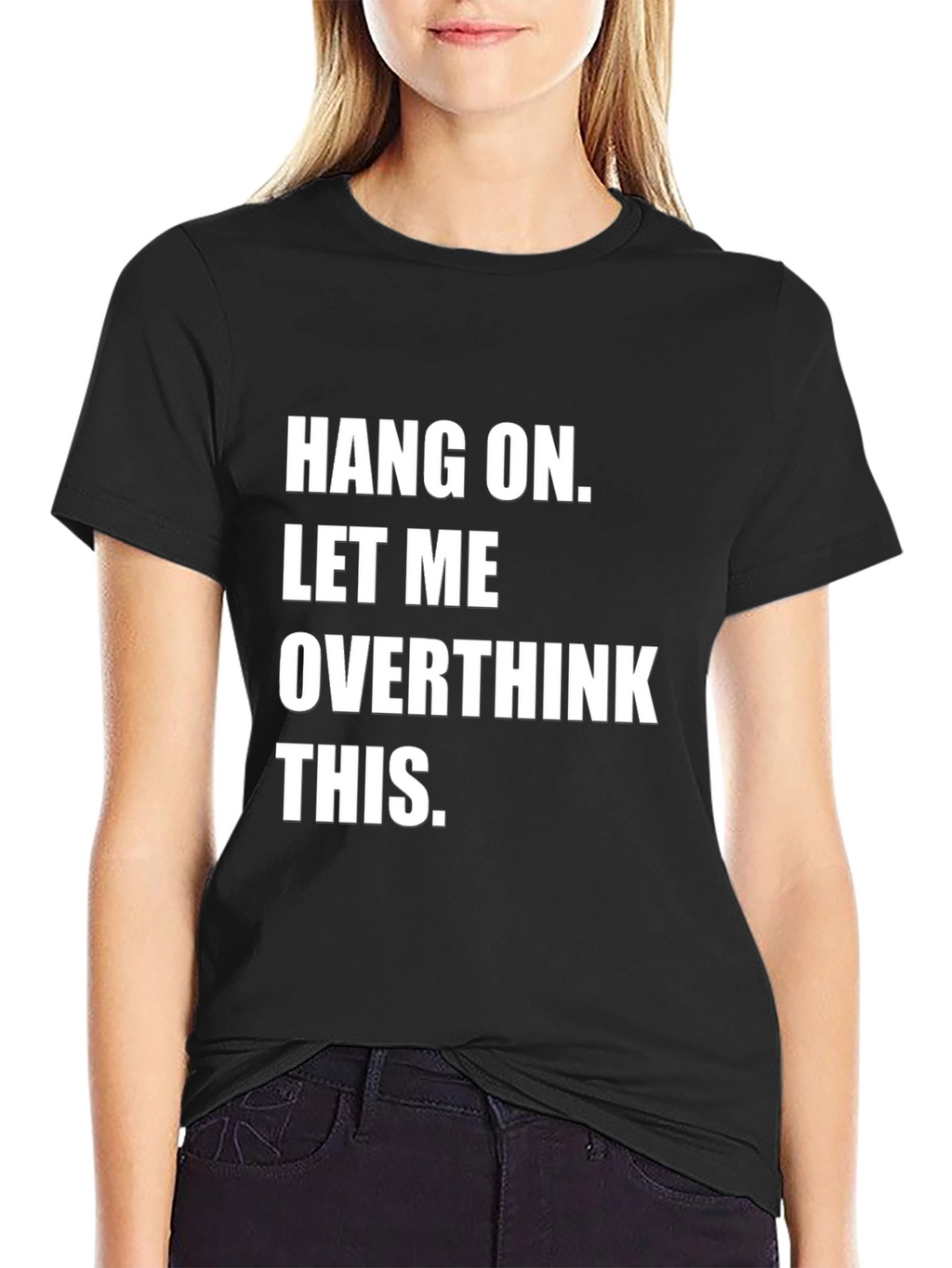 Overthink This Graphic Tee - Black