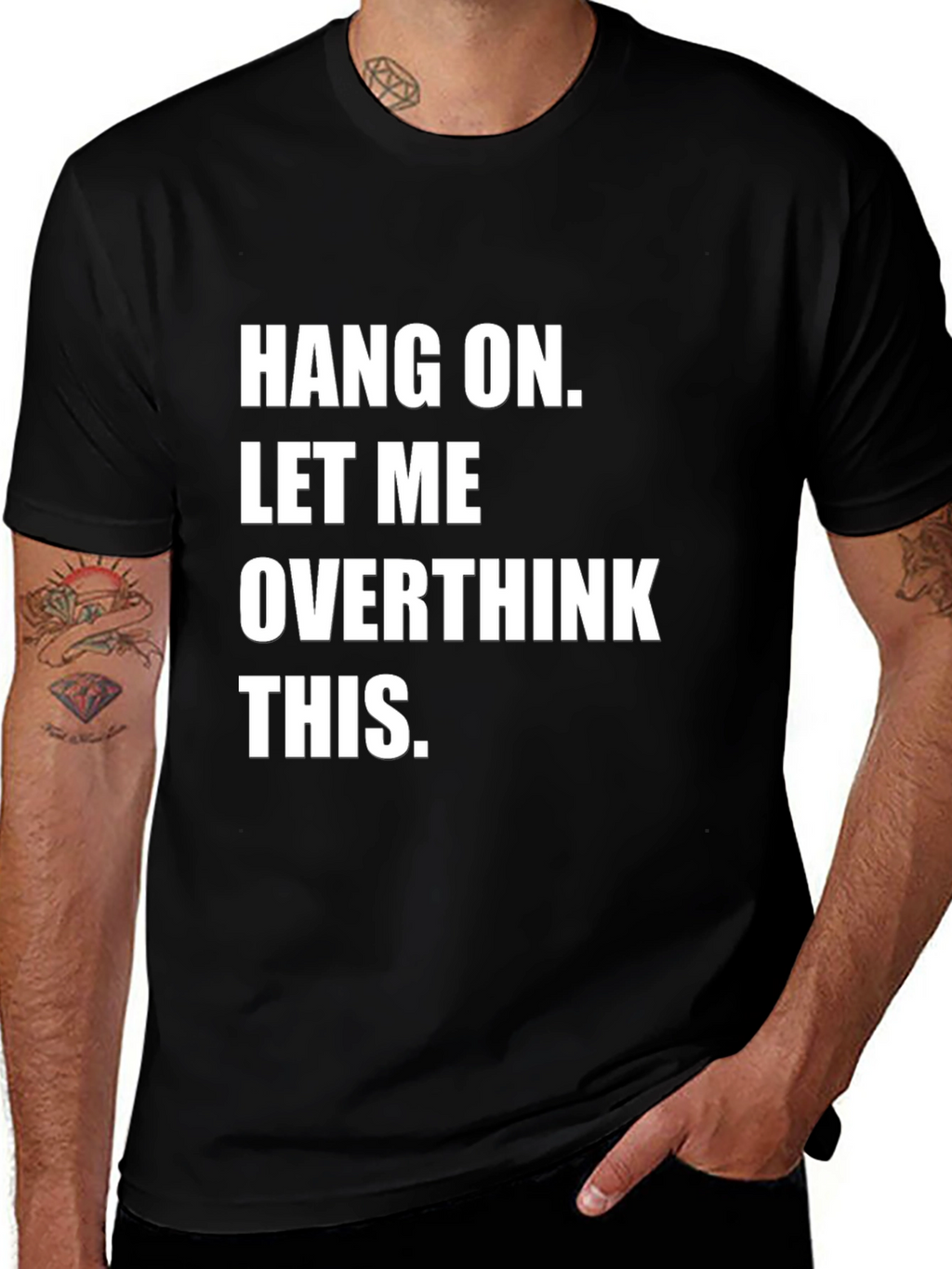 Overthink This Graphic Tee - Black