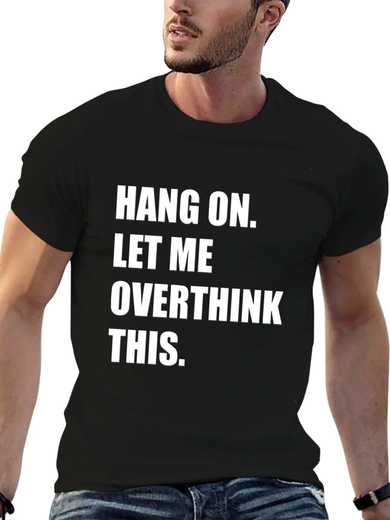 Overthink This Graphic Tee - Black