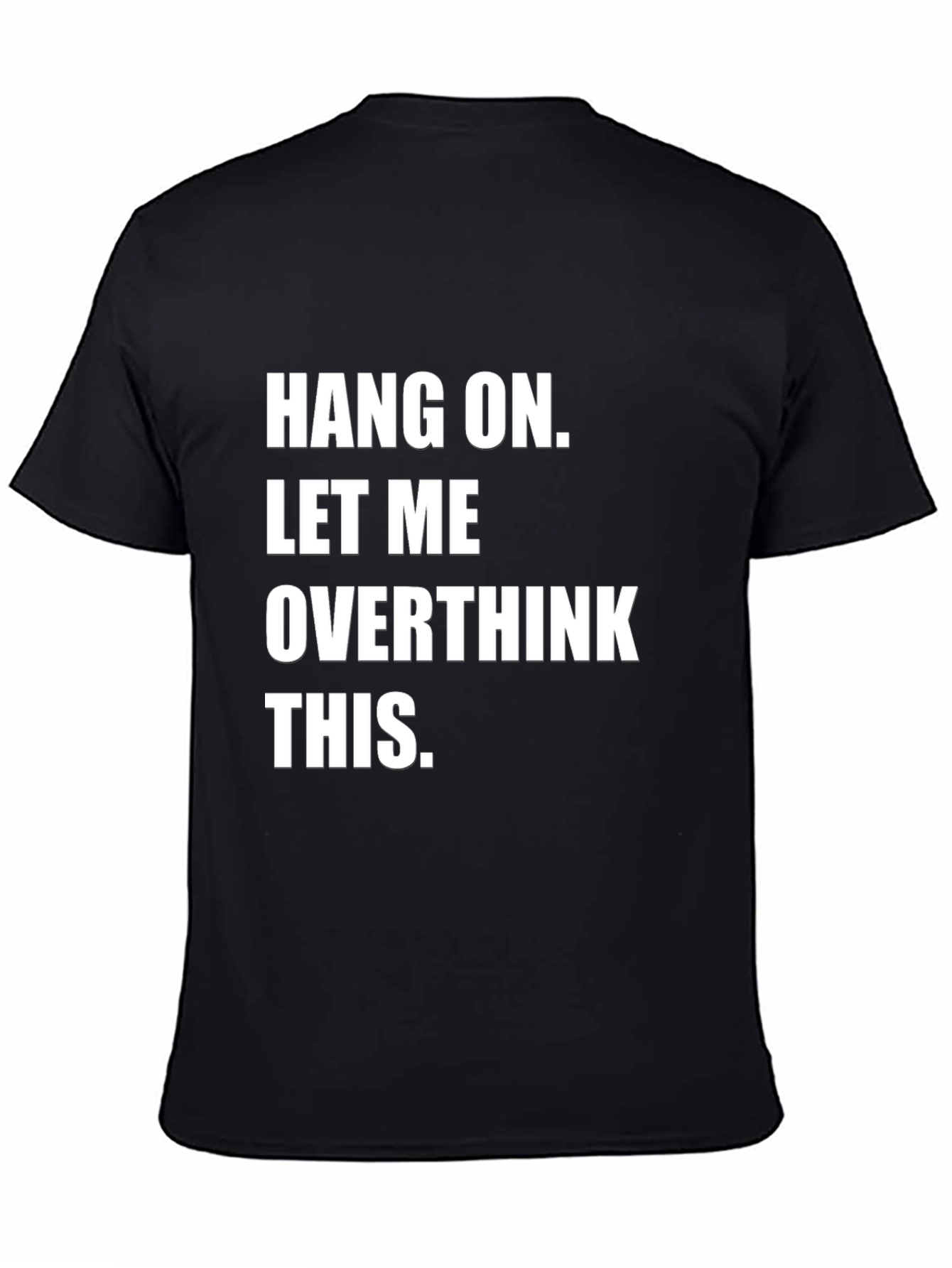 Overthink This Graphic Tee - Black