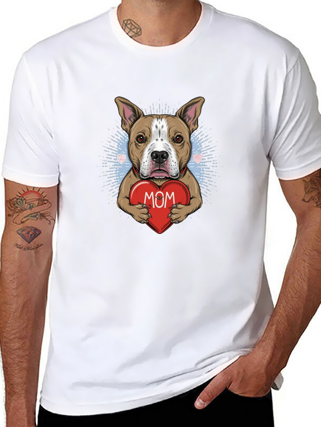 Pit Bull Mom T-Shirt Dog Lover Tee