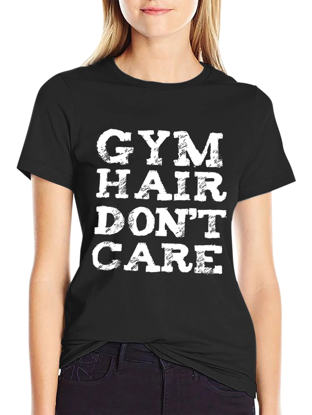 Gym Hair Dont Care Graphic Tee - Fitness Apparel