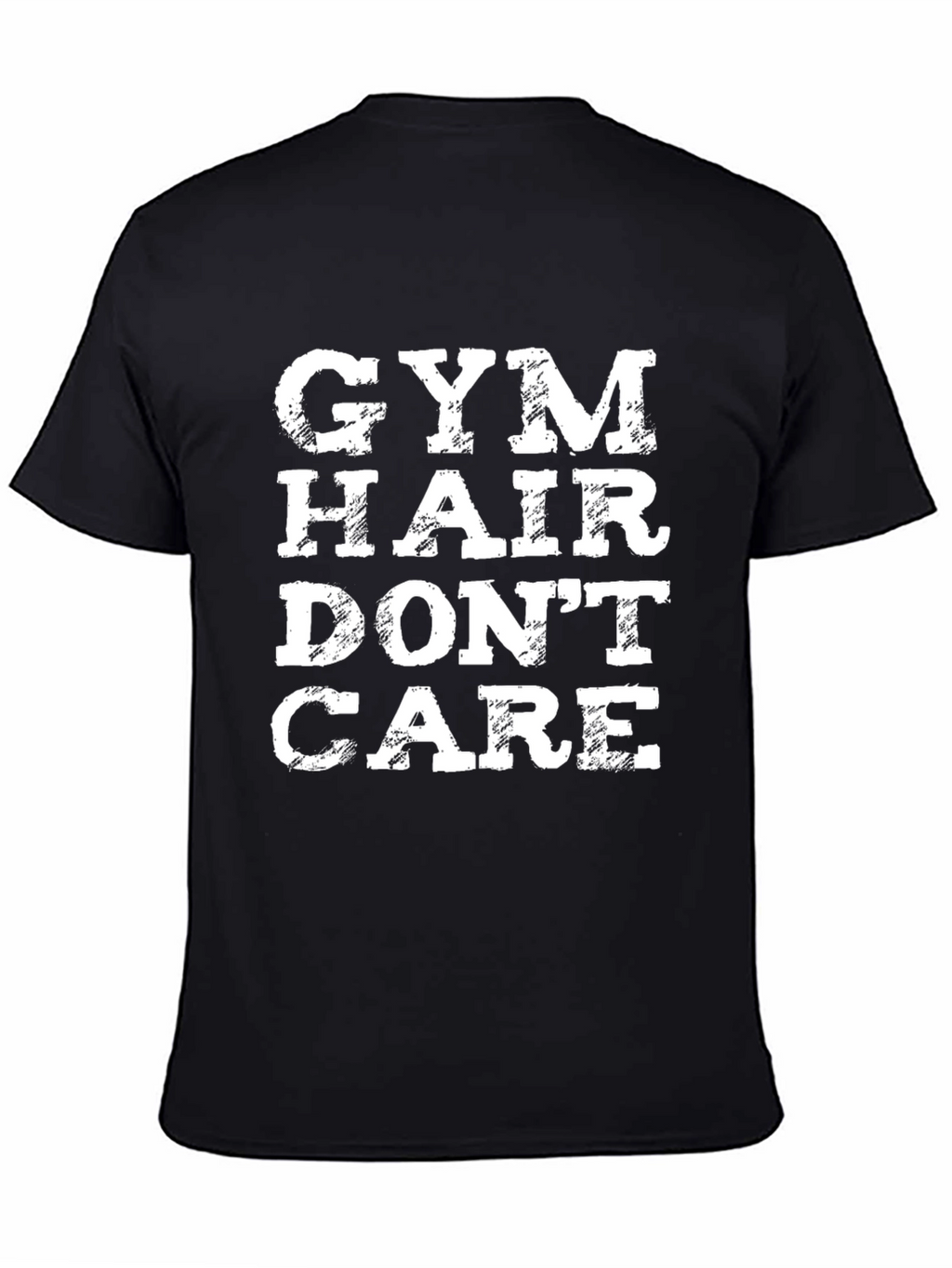 Gym Hair Dont Care Graphic Tee - Fitness Apparel