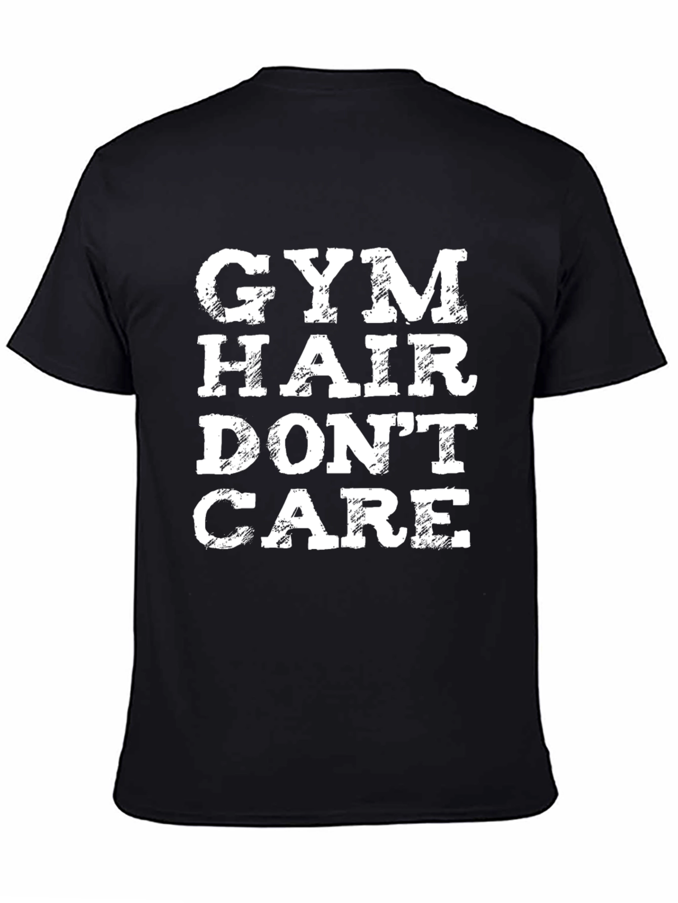 Gym Hair Dont Care Graphic Tee - Fitness Apparel