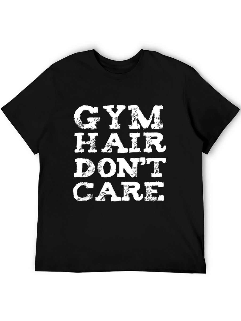 Gym Hair Dont Care Graphic Tee - Fitness Apparel