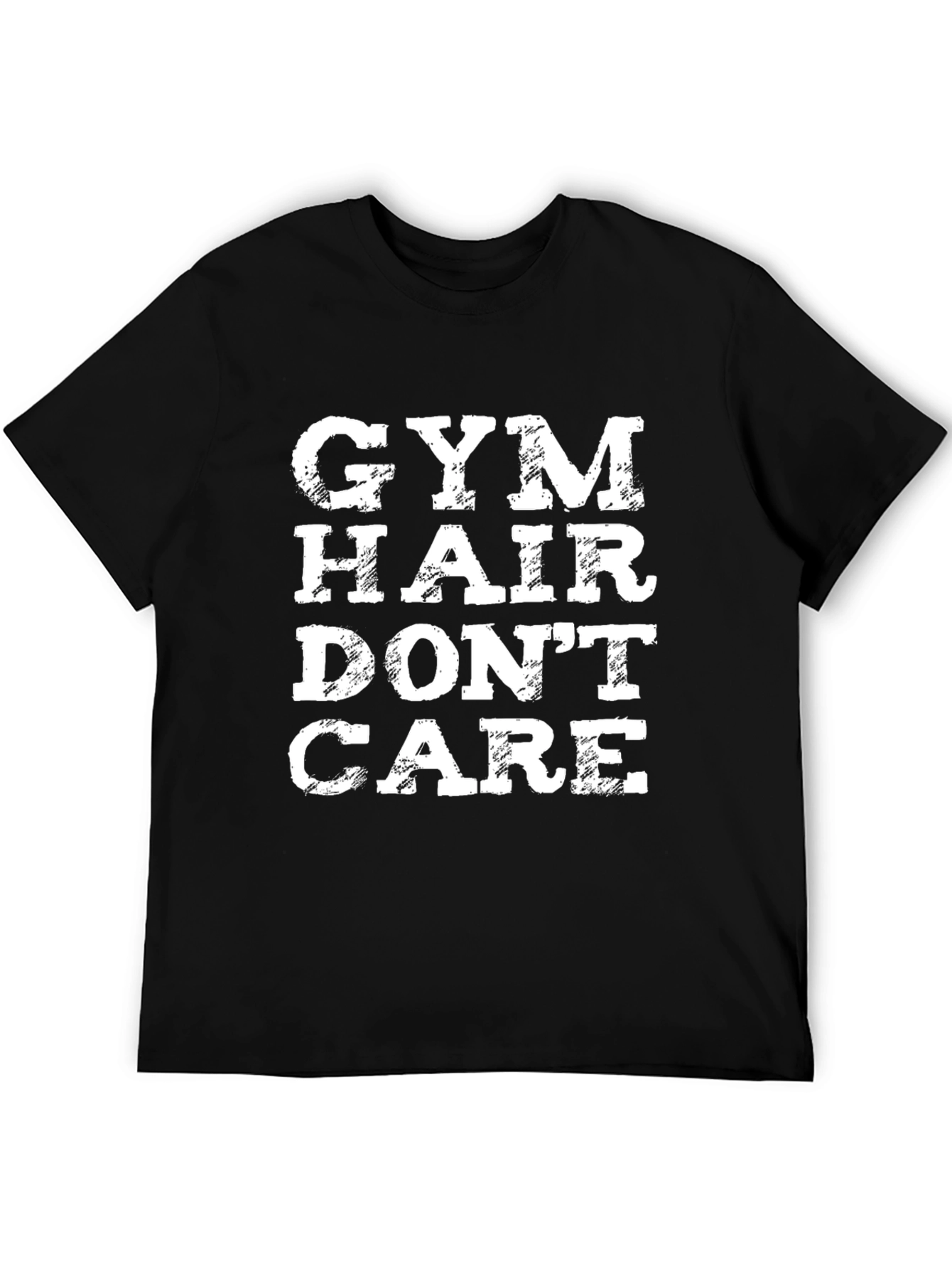 Gym Hair Dont Care Graphic Tee - Fitness Apparel