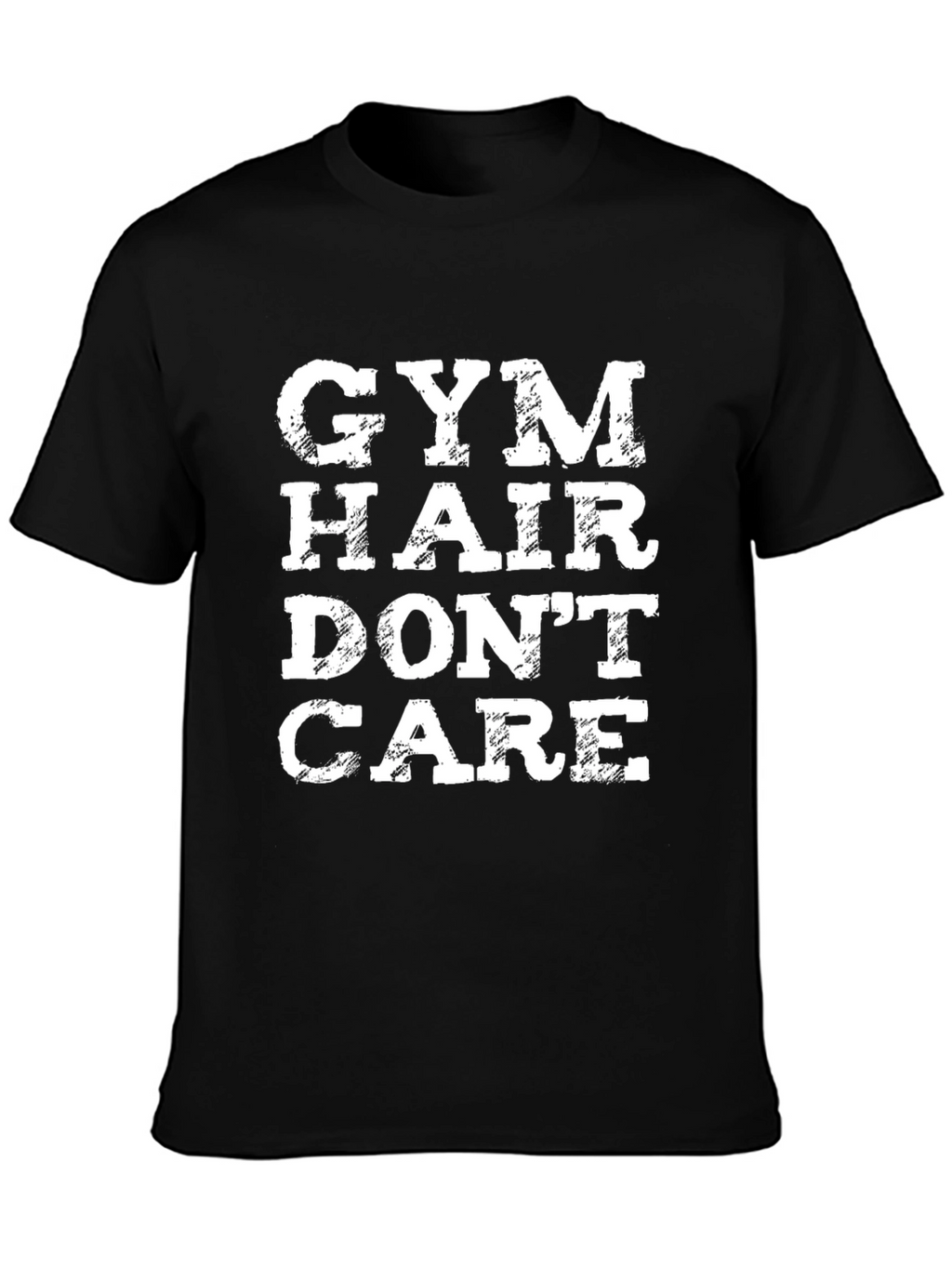 Gym Hair Dont Care Graphic Tee - Fitness Apparel