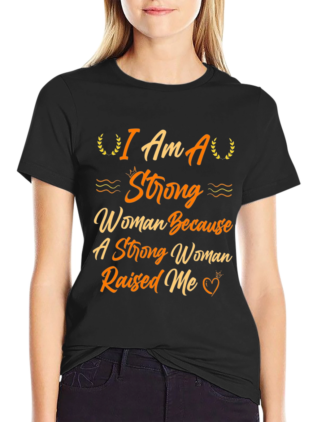Strong Woman Graphic Tee - Empowering Design