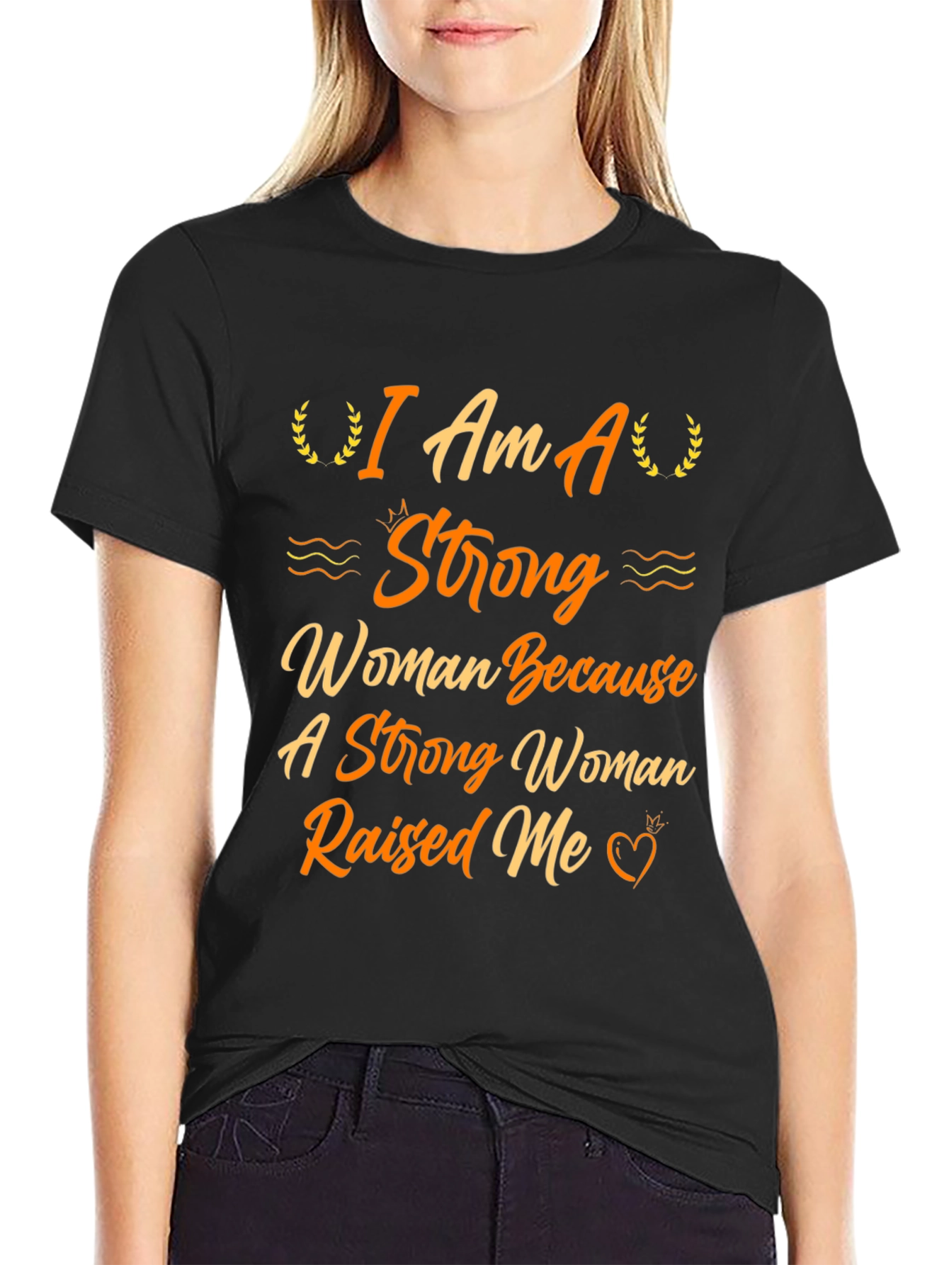 Strong Woman Graphic Tee - Empowering Design
